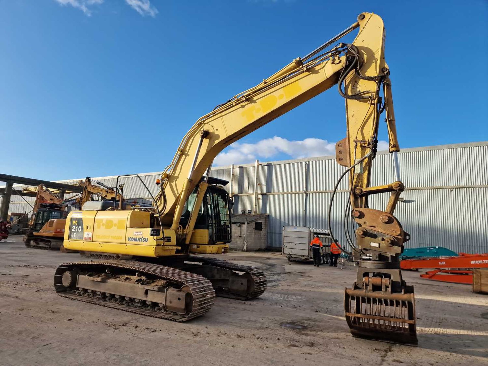 2006 Komatsu PC210LC-8, 700mm Steel Tracks, CV, Miller Hydraulic QH, Piped, Aux. Piping,  A/C (Grab  - Image 7 of 36