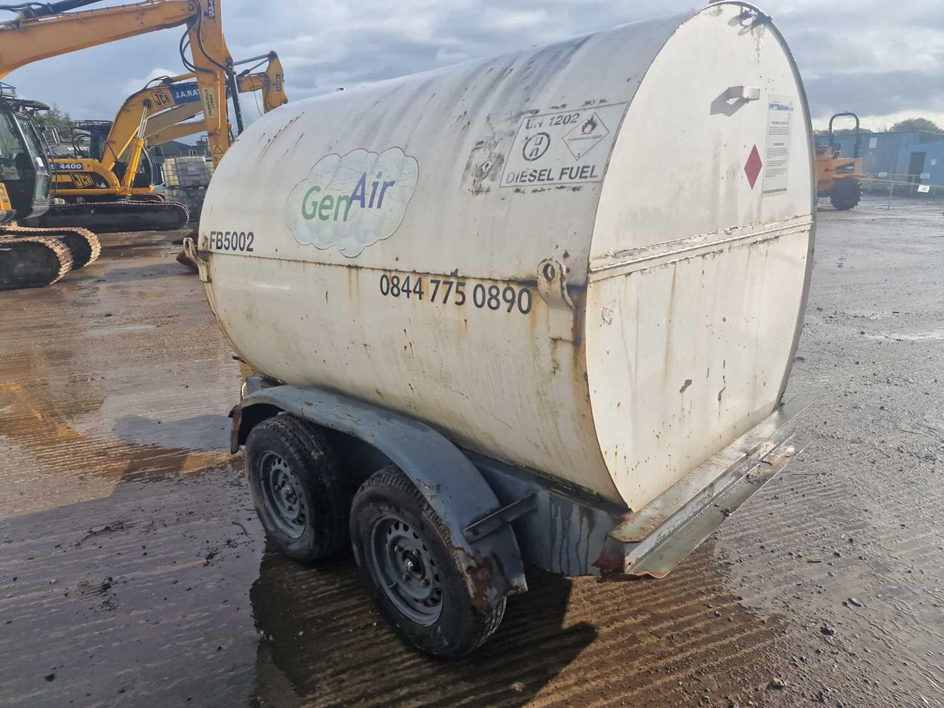 2010 Trailer Engineering 2140 Litre Twin Axle Bunded Fuel Bowser - Image 2 of 9