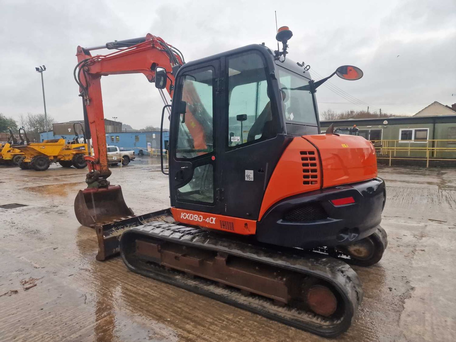 2017 Kubota KX080-4 Rubber Tracks, Offset, CV, Geith Hydraulic QH, Piped, Aux. Piping, A/C, 36" Buck - Image 39 of 108