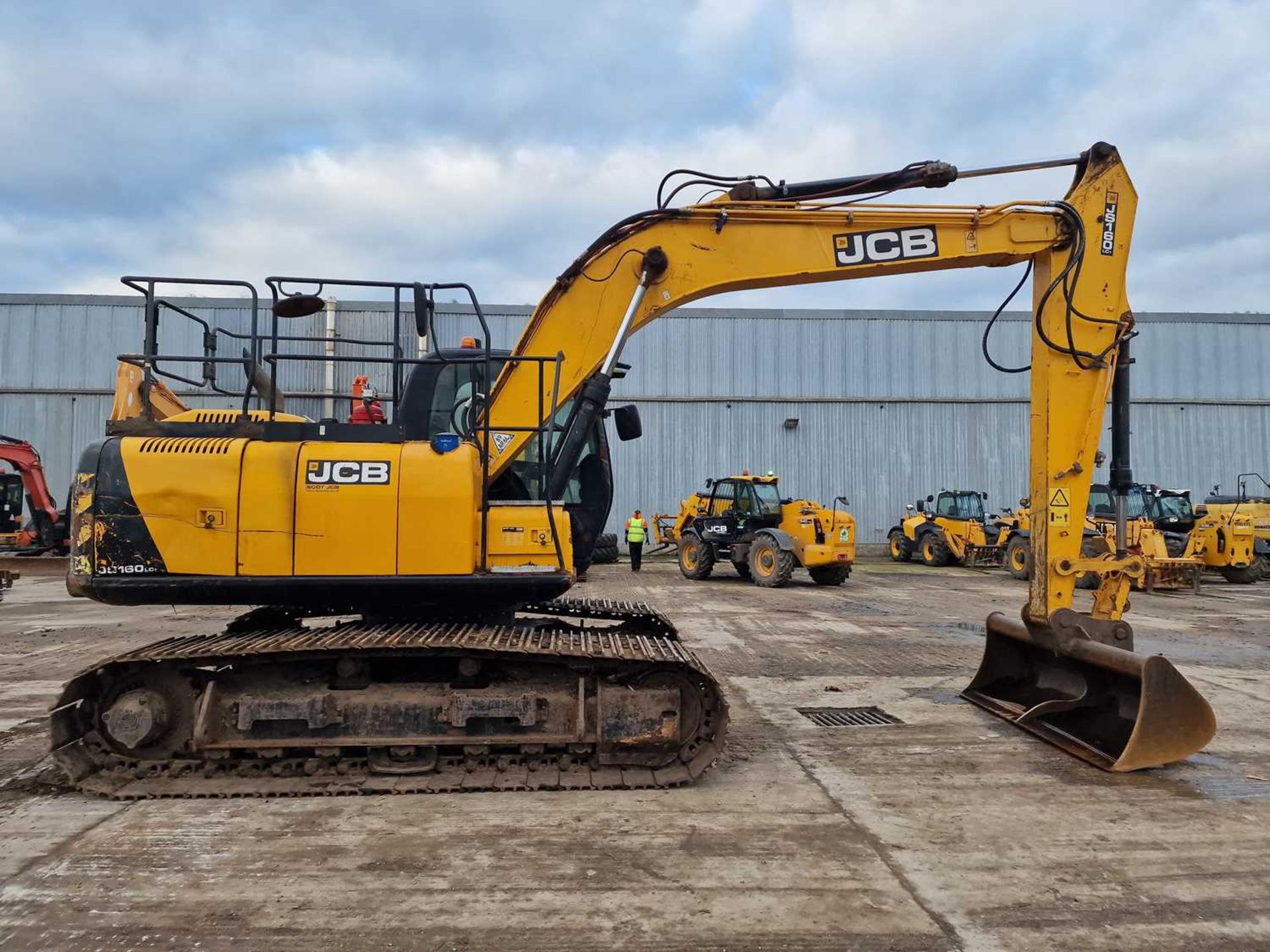 2017 JCB JS160LC, 700mm Steel Tracks, CV, Piped, Reverse Camera, A/C (EPA Compliant) - Image 6 of 37