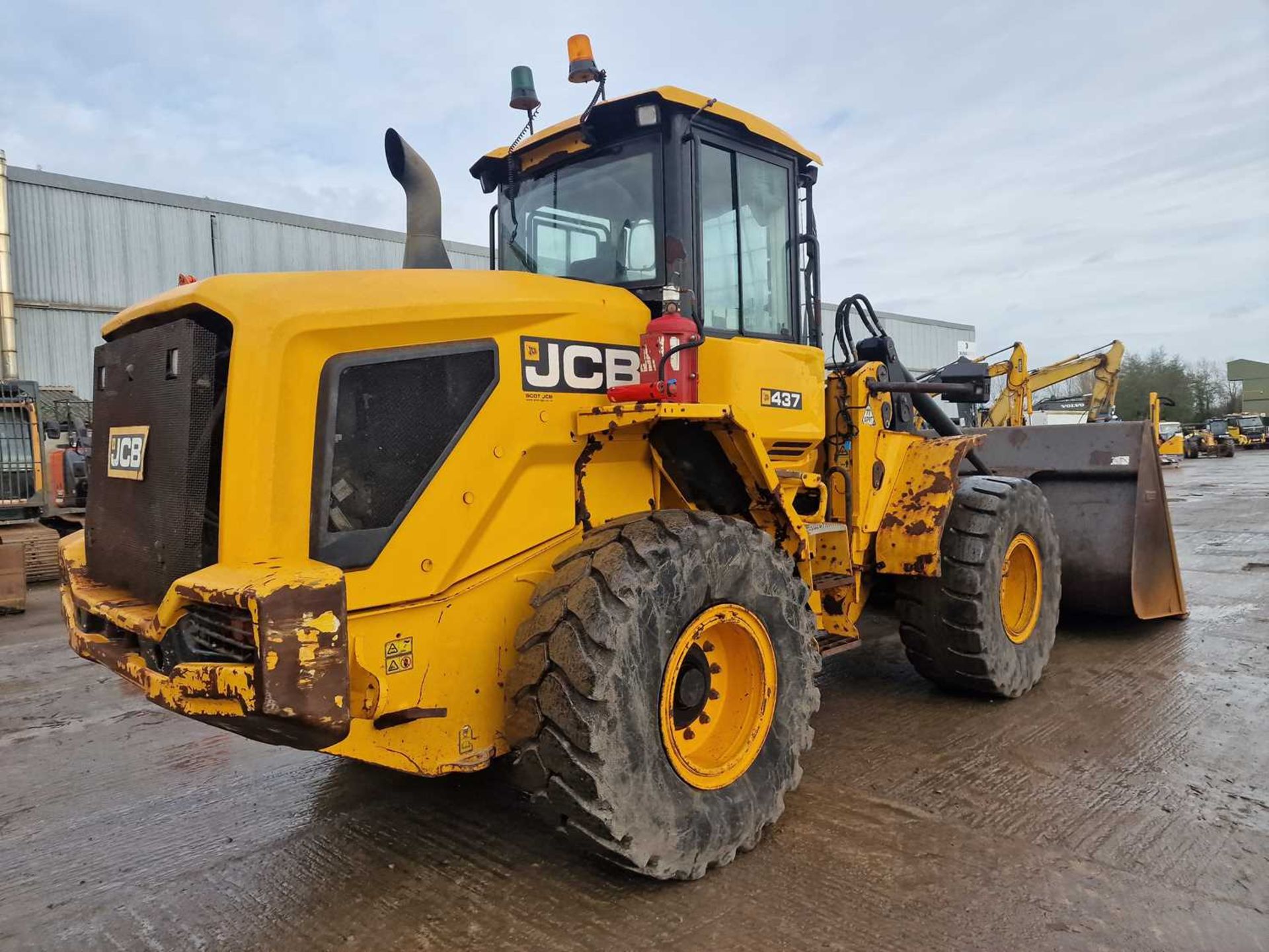 2017 JCB 437 Wheeled Loader, High Tip Bucket, High Lift Boom, QH, Reverse Camera, A/C - Image 5 of 27