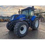 2019 New Holland T7.225 4WD Tractor, Front Linkage, Front Suspension, Cab Suspension, Air Brakes, 4 