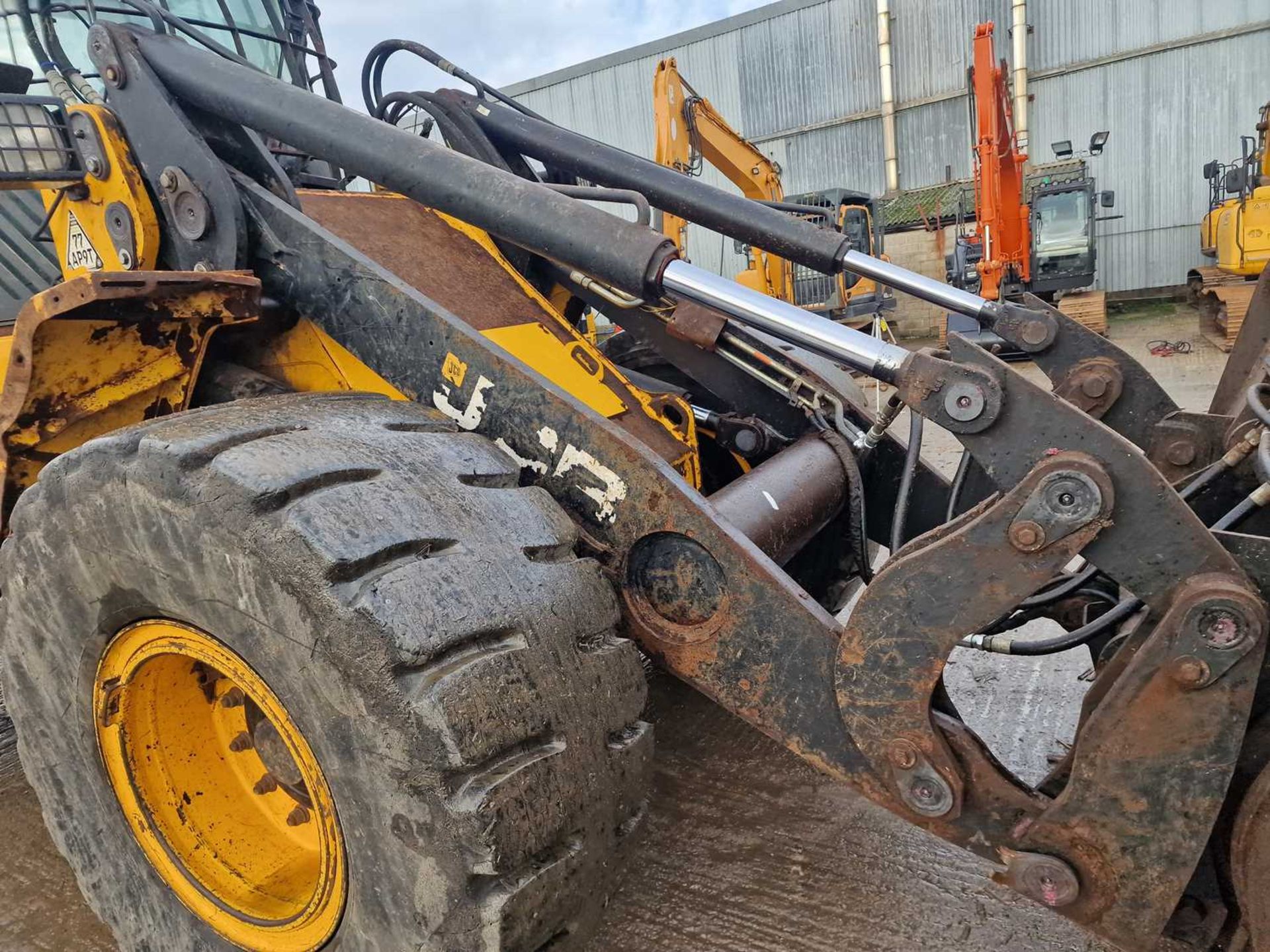 2017 JCB 437 Wheeled Loader, High Tip Bucket, High Lift Boom, QH, Reverse Camera, A/C - Image 10 of 27