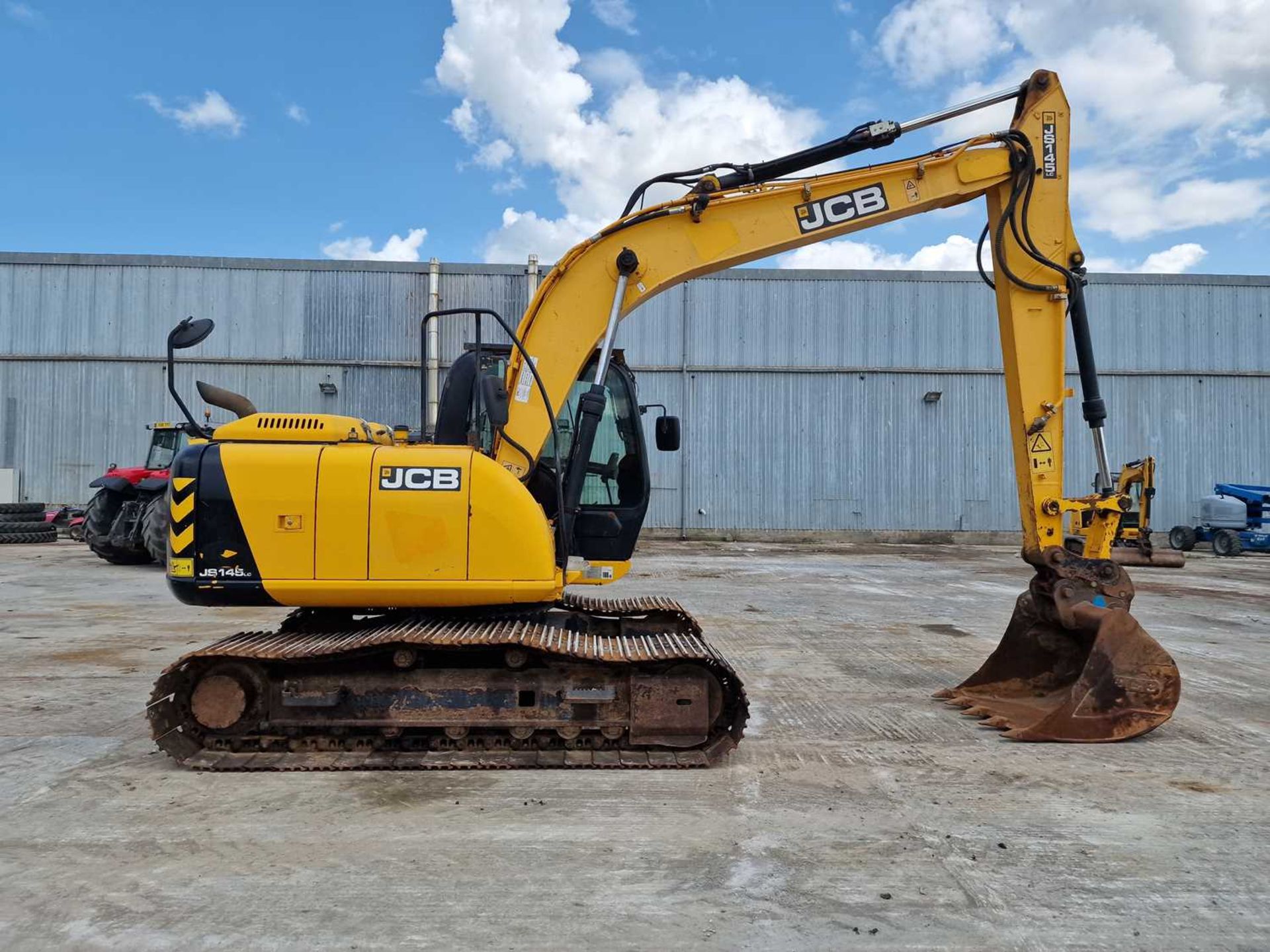 2014 JCB JS145LC 700mm Steel Tracks, CV, Hydraulic QH, Piped, Reverse Camera, A/C, 36" Bucket (EPA C - Image 6 of 117