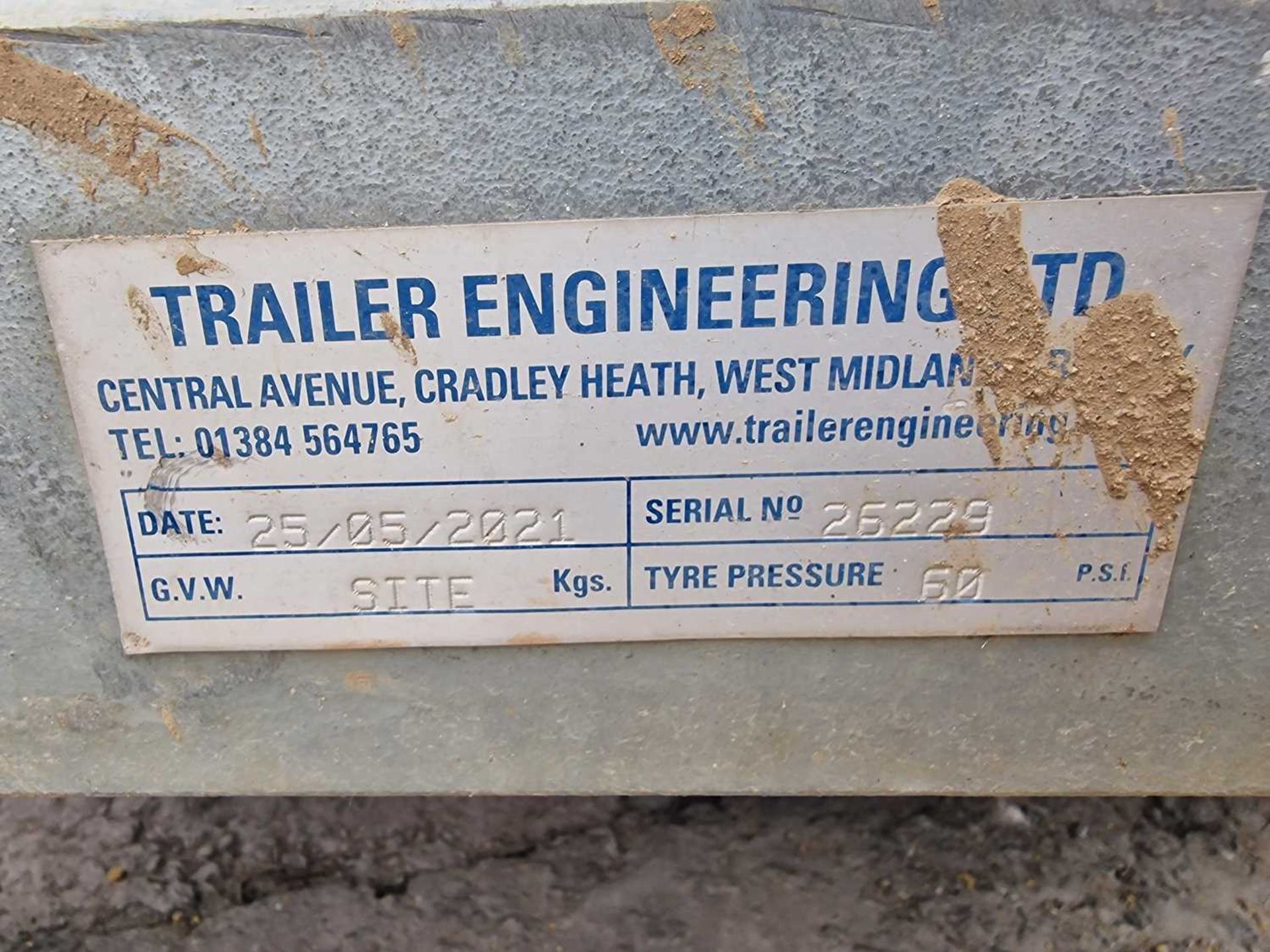 2021 Trailer Engineering 950 Litre Single Axle Bunded Fuel Bowser, Manual Pump - Image 18 of 18