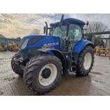 2019 New Holland T7.190 4WD Tractor, Front Suspension, Cab Suspension, Air Brakes, 4 Spool Valves, P