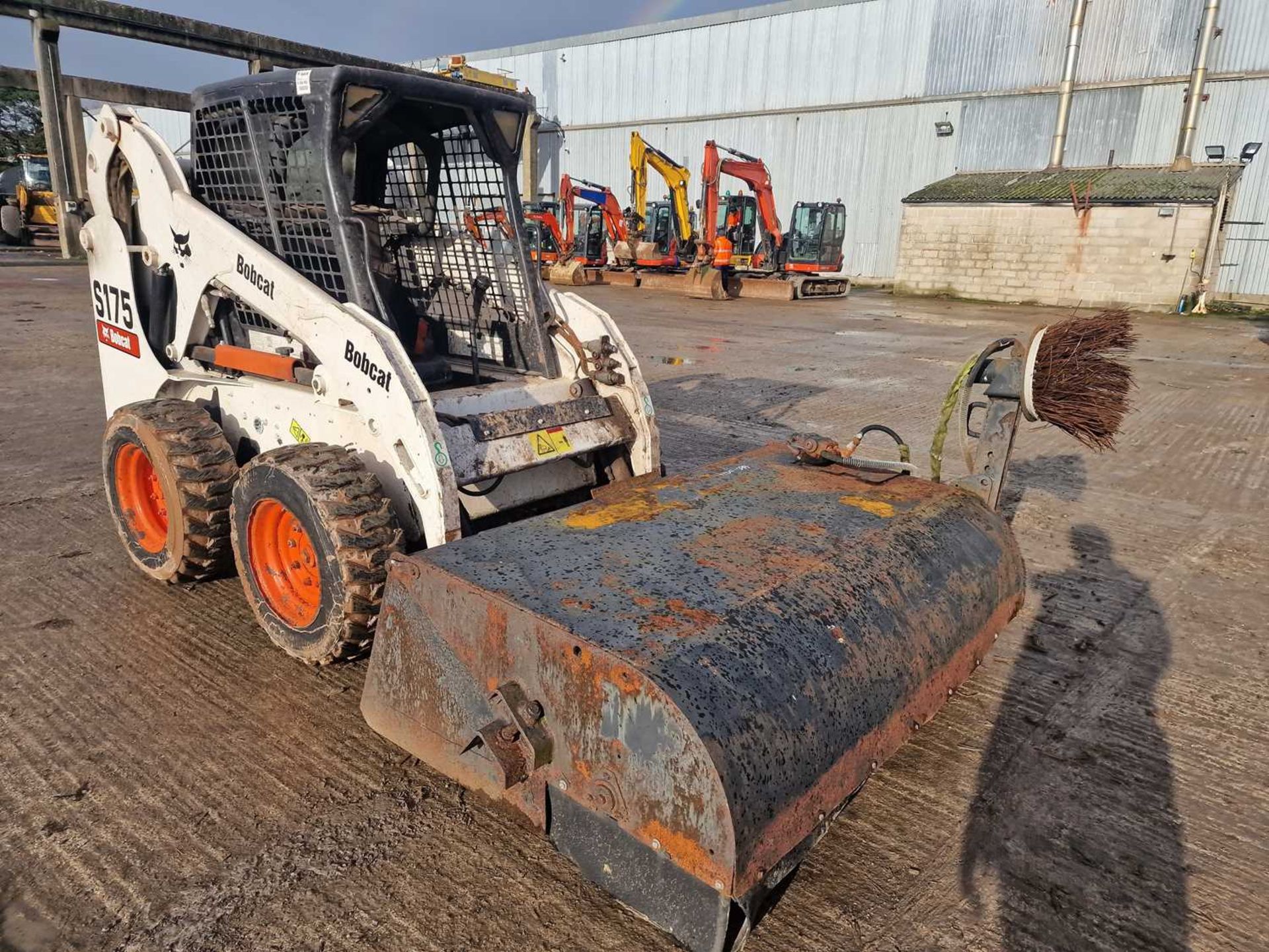 2008 Bobcat 175 Skidsteer Loader, Sweeper Collector (EPA Compliant) - Image 7 of 22