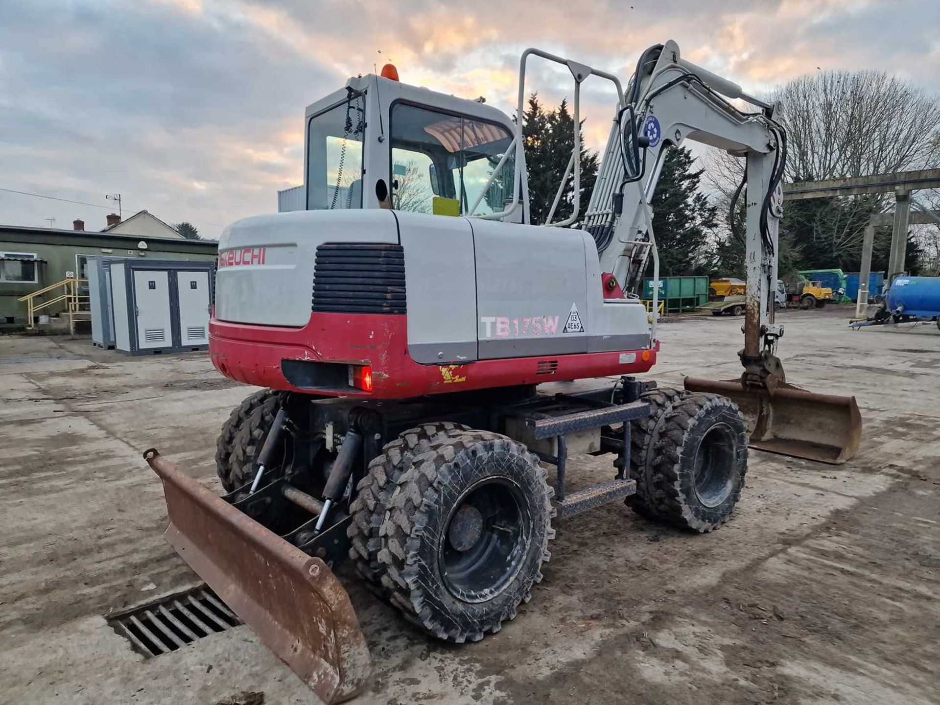 2011 Takeuchi TB175W Wheeled Excavator, Blade, Offset, CV, Hill Hydraulic QH, Piped, Aux. Piping, A/ - Image 34 of 87