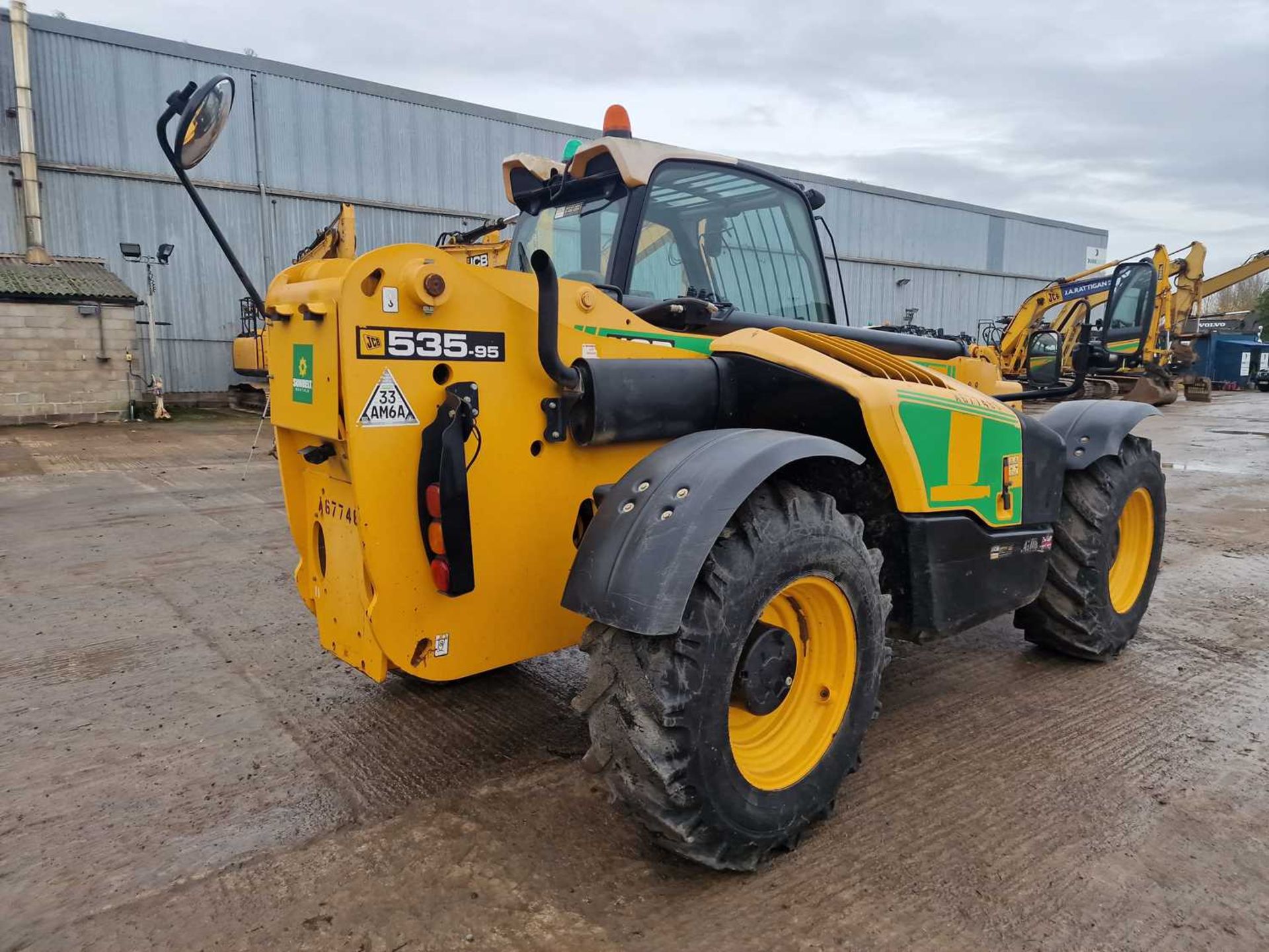 2015 JCB 535-95 Turbo Powershift Telehandler, Reverse Camera, WLI, Forks (EPA Compliant) - Image 5 of 24