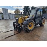 2009 CAT TH406AG Turbo Powershift Telehandler, Joystick Controls, PUH, WLI, A/C, Forks (EPA Complian