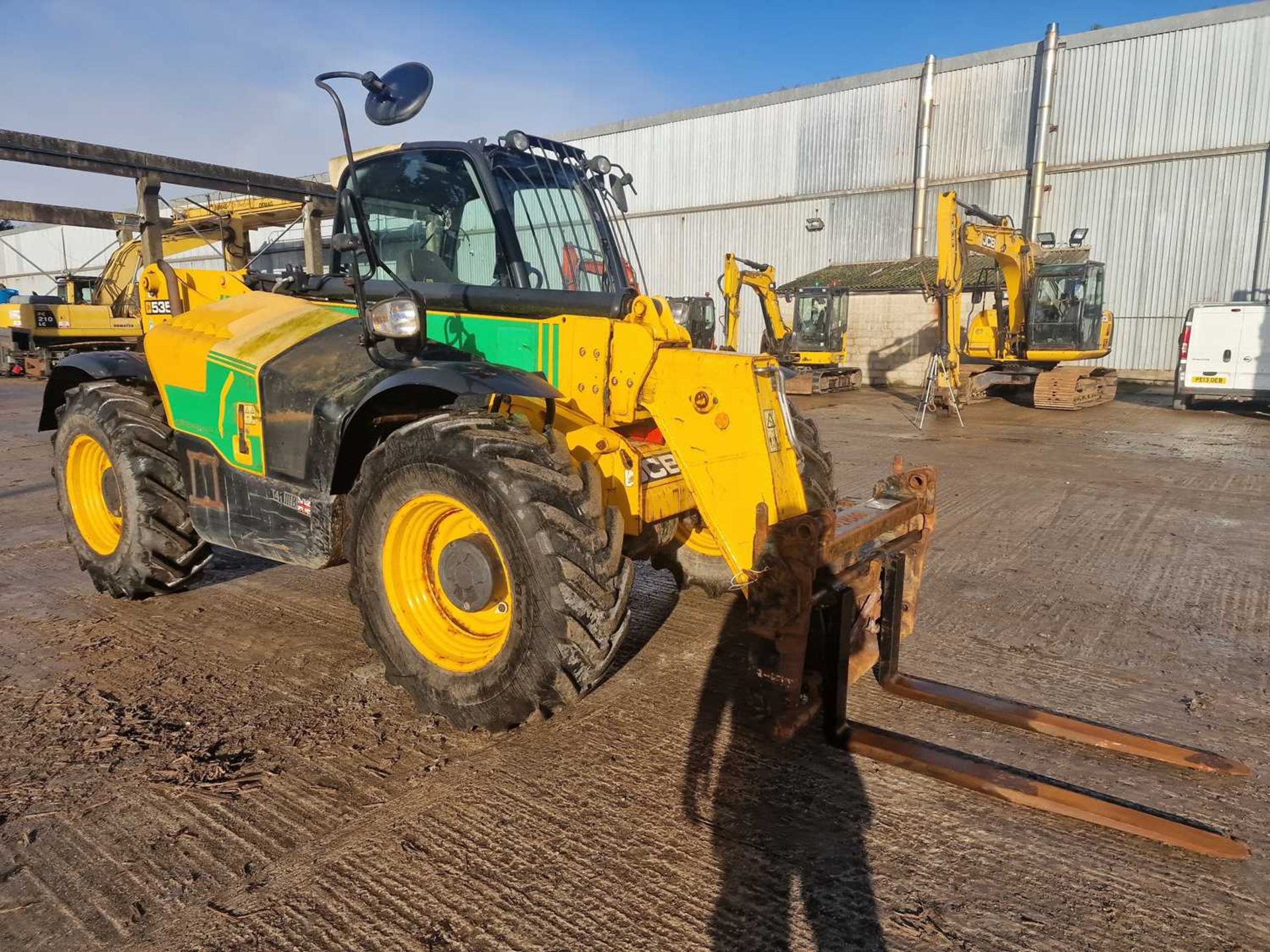 2016 JCB 535-95 Turbo Powershift Telehandler, Reverse Camera, WLI, Forks (EPA Compliant) - Image 7 of 72