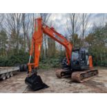 2019 Hitachi ZX135US-6, 700mm Steel Tracks, CV, Geith Hydraulic QH, Piped, Reverse & Blind Spot Came