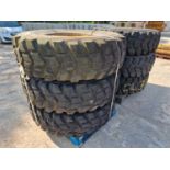 CAT 140H Tyres & Rim (6 of)