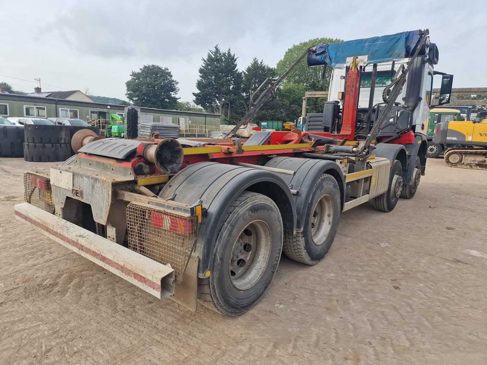 2017 Mercedes 8x4 Hook Loader Lorry, Multilift Equipment, Easy Sheet, Reverse Camera, A/C (Reg. Docs - Image 6 of 72