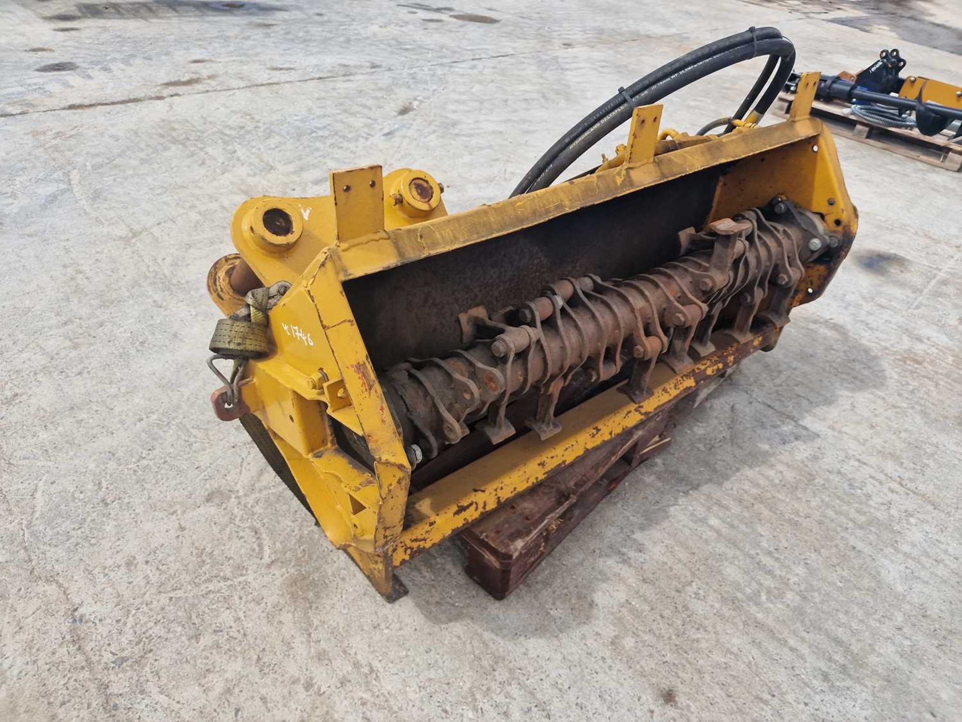 Rexquote Hydraulic Flail Mower 60mm Pin to suit 10-12 Ton Excavator - Image 4 of 8