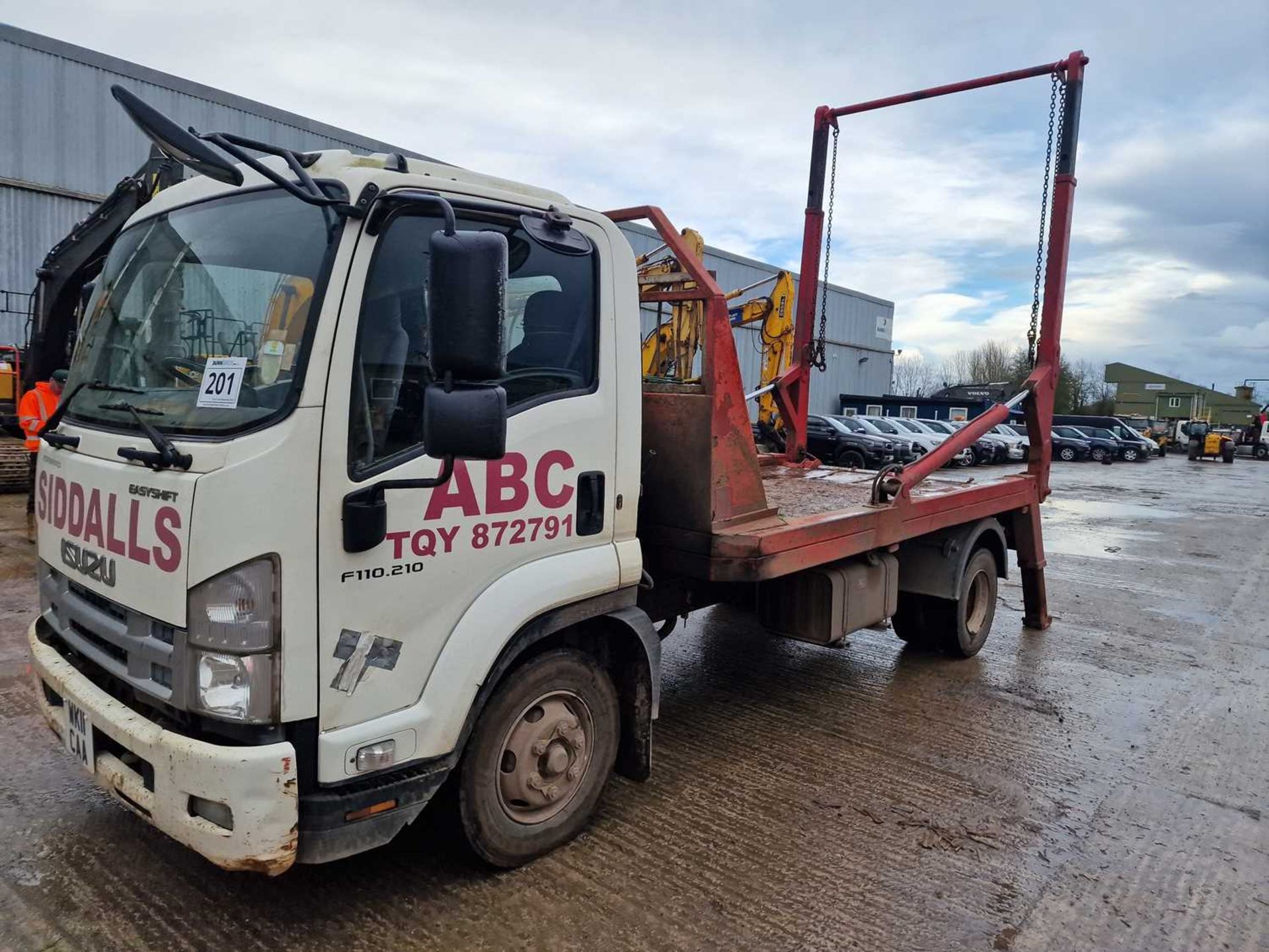 2011 Isuzu F110.210 4x2 Skip Loader Lorry, Extendable Arms, Automatic Gear Box (Reg. Docs. Available - Image 2 of 21