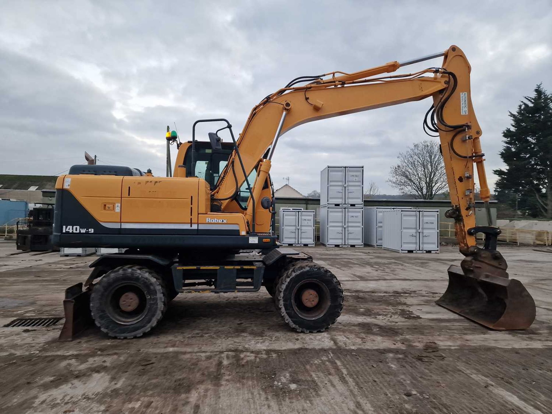 2013 Hyundai R140W-9 Wheeled Excavator, Blade, CV, Geith Hydraulic QH, Piped, Aux. Piping, Reverse C - Image 6 of 68