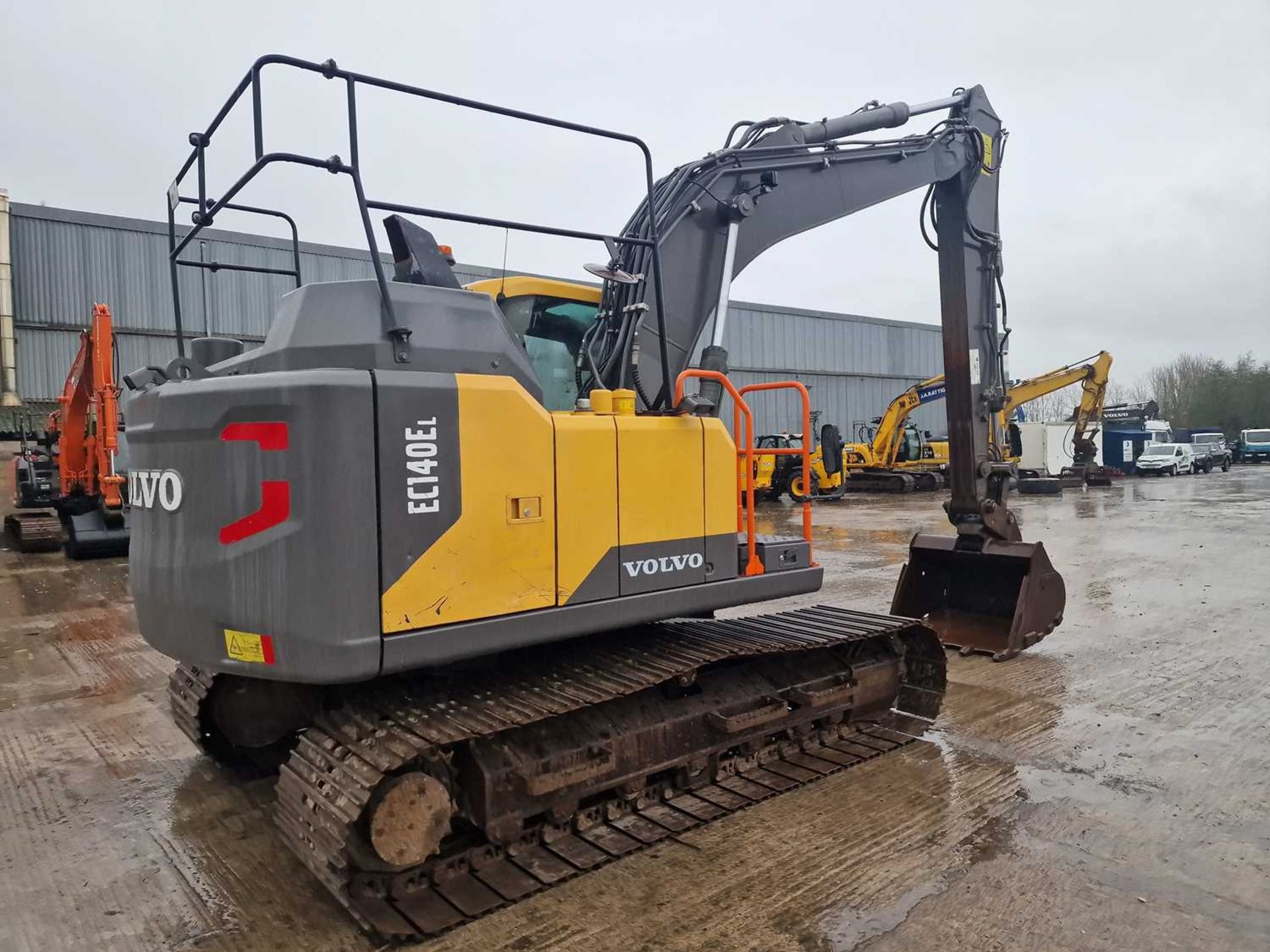 2018 Volvo EC140EL, 700mm Steel Tracks, CV, Hill Hydraulic QH, Piped, Reverse & Blind Spot Camera, A - Image 5 of 108