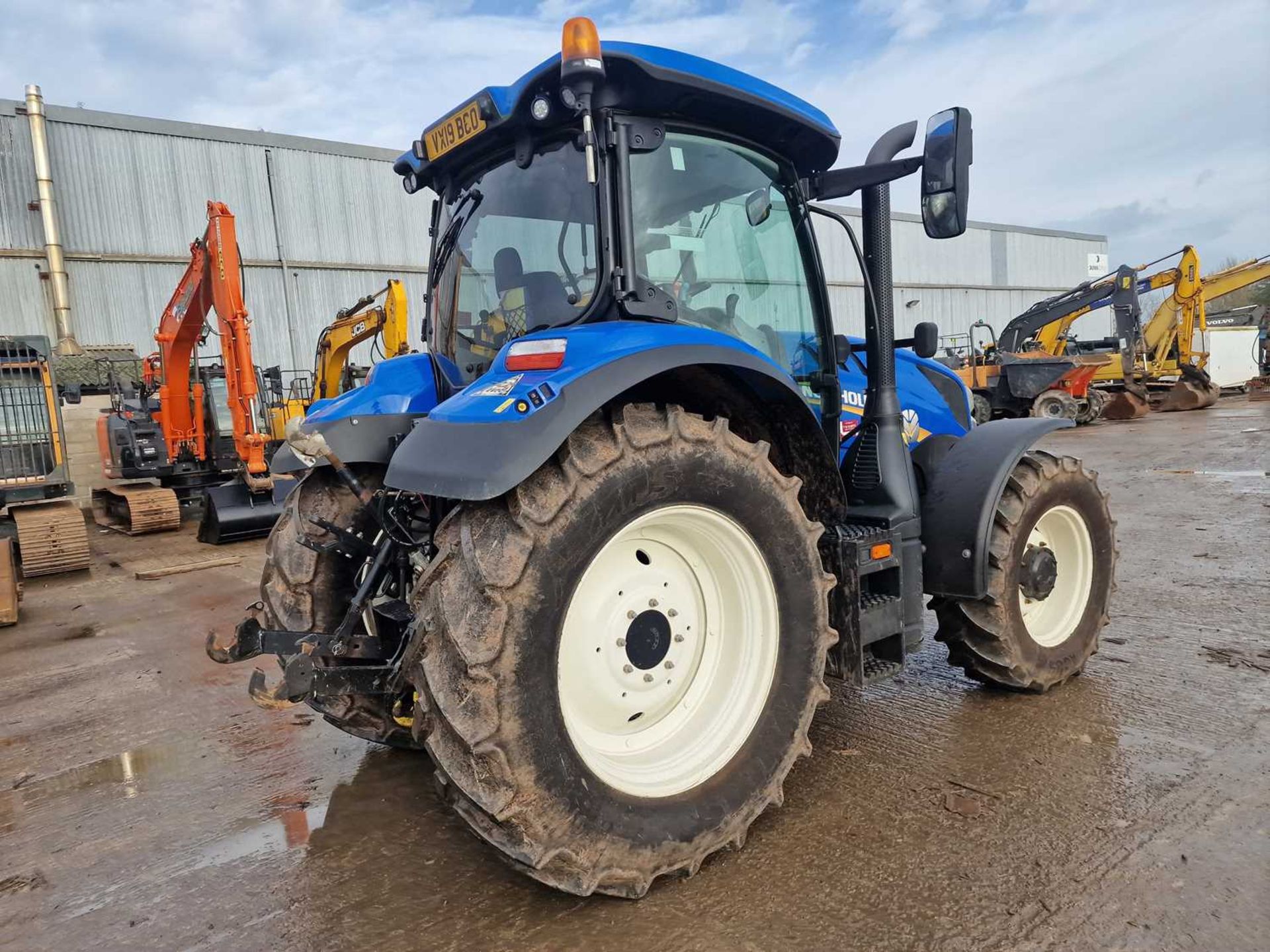 2019 New Holland T6.180 4WD Tractor, Cab Suspension, 3 Spool Valves, Push Out Hitch, A/C - Image 6 of 28