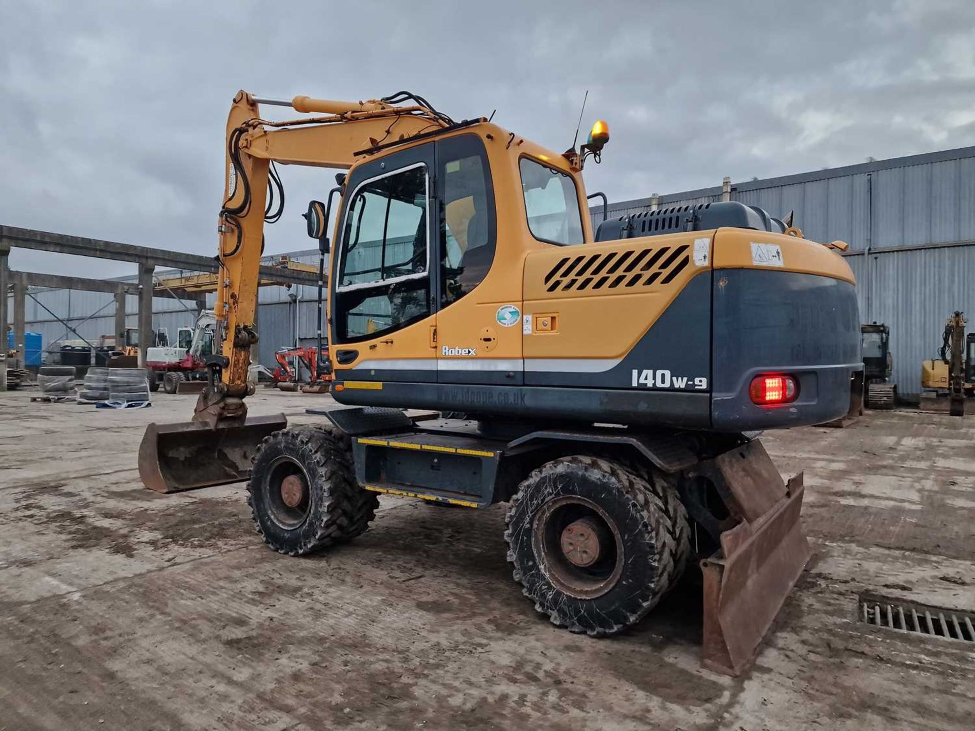 2013 Hyundai R140W-9 Wheeled Excavator, Blade, CV, Geith Hydraulic QH, Piped, Aux. Piping, Reverse C - Image 3 of 68