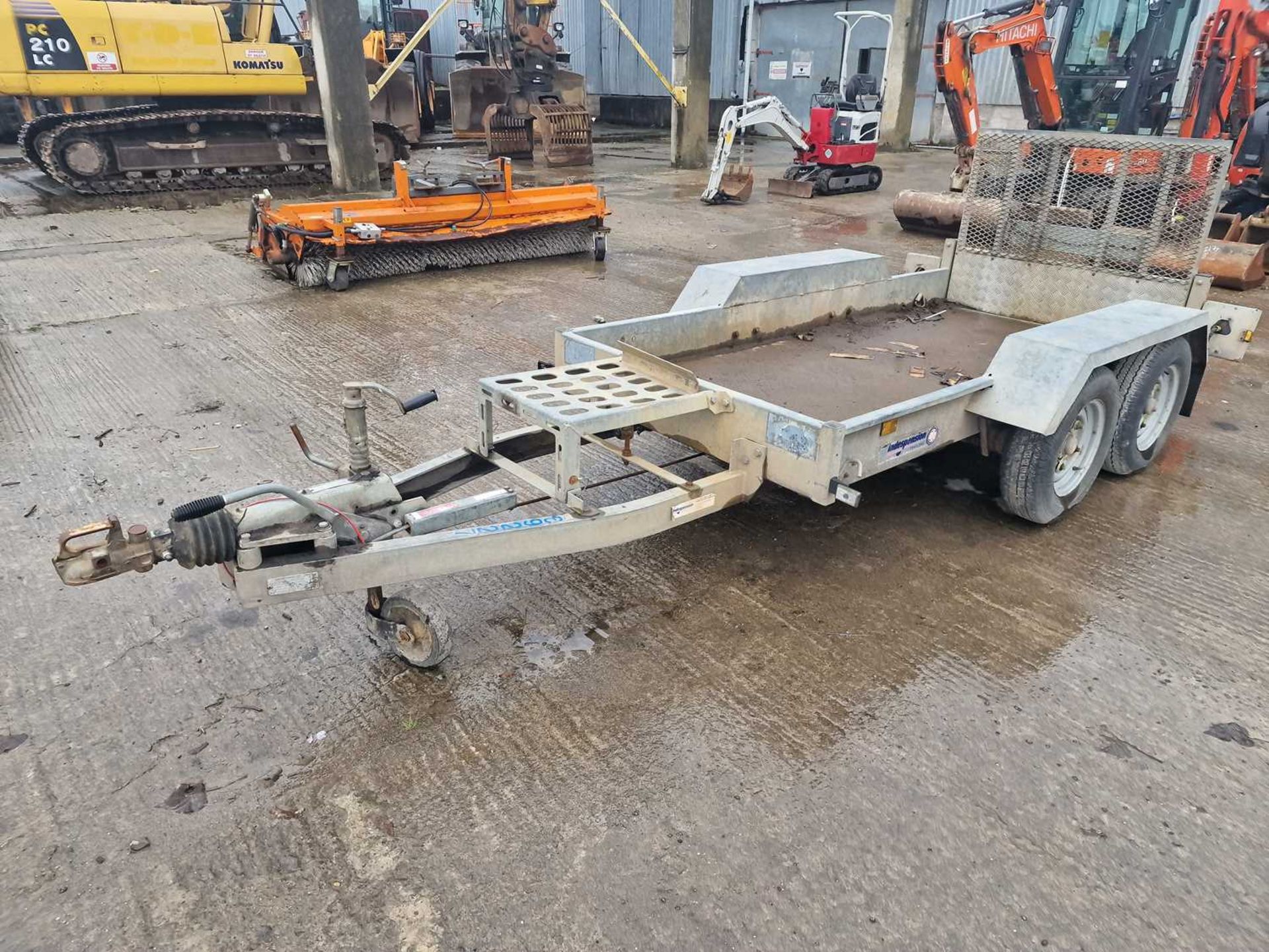Indespension 2.7 Ton Twin Axle Plant Trailer, Ramp