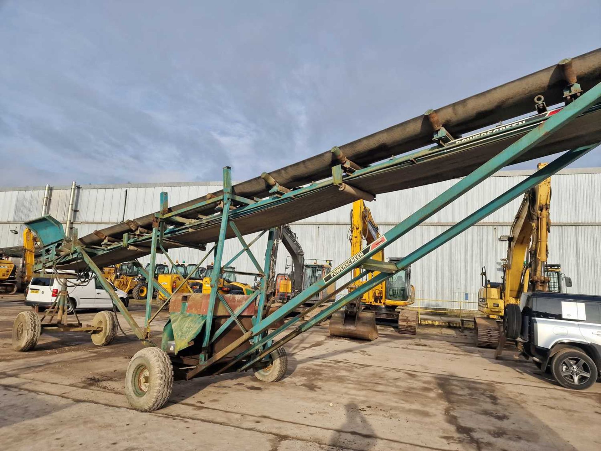 Powerscreen Twin Axle 50' Conveyor, Lombardini Power Pack - Image 2 of 12