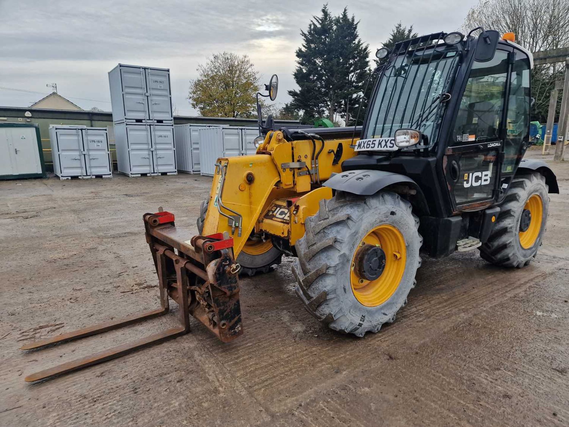 2014 JCB 535-95 Turbo Powershift Telehandler, Reverse Camera, WLI, Forks (EPA Compliant)