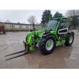 2021 Merlo TF35.7CS-115 Turbo Farmer Telehandler, Joystick Controls, Cab & Boom Suspension, PUH, QH,