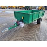 Single Axle 12Volt Drop Side Tipping Trailer