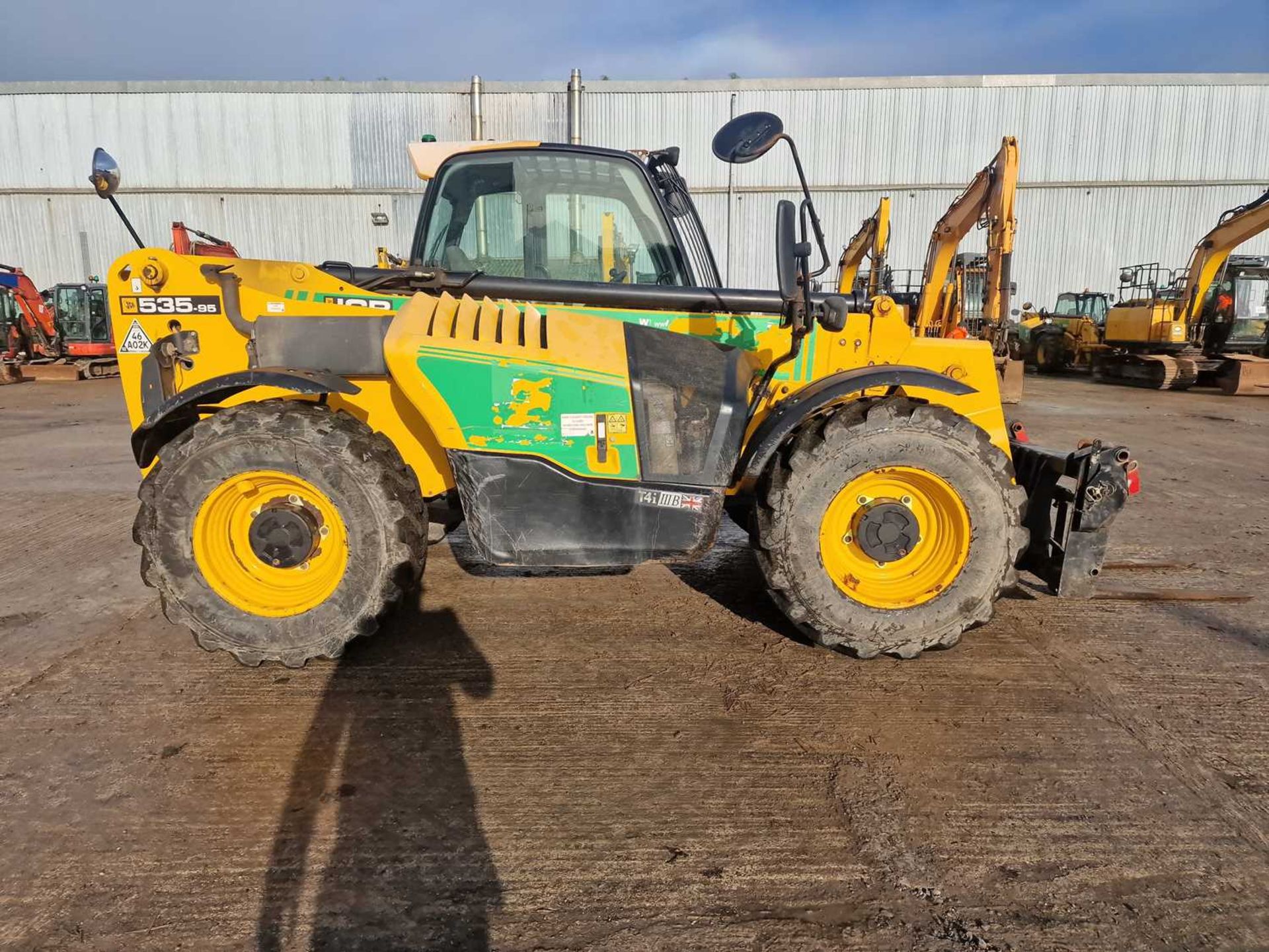 2016 JCB 535-95 Turbo Powershift Telehandler, Reverse Camera, WLI, Forks (EPA Compliant) - Image 6 of 25