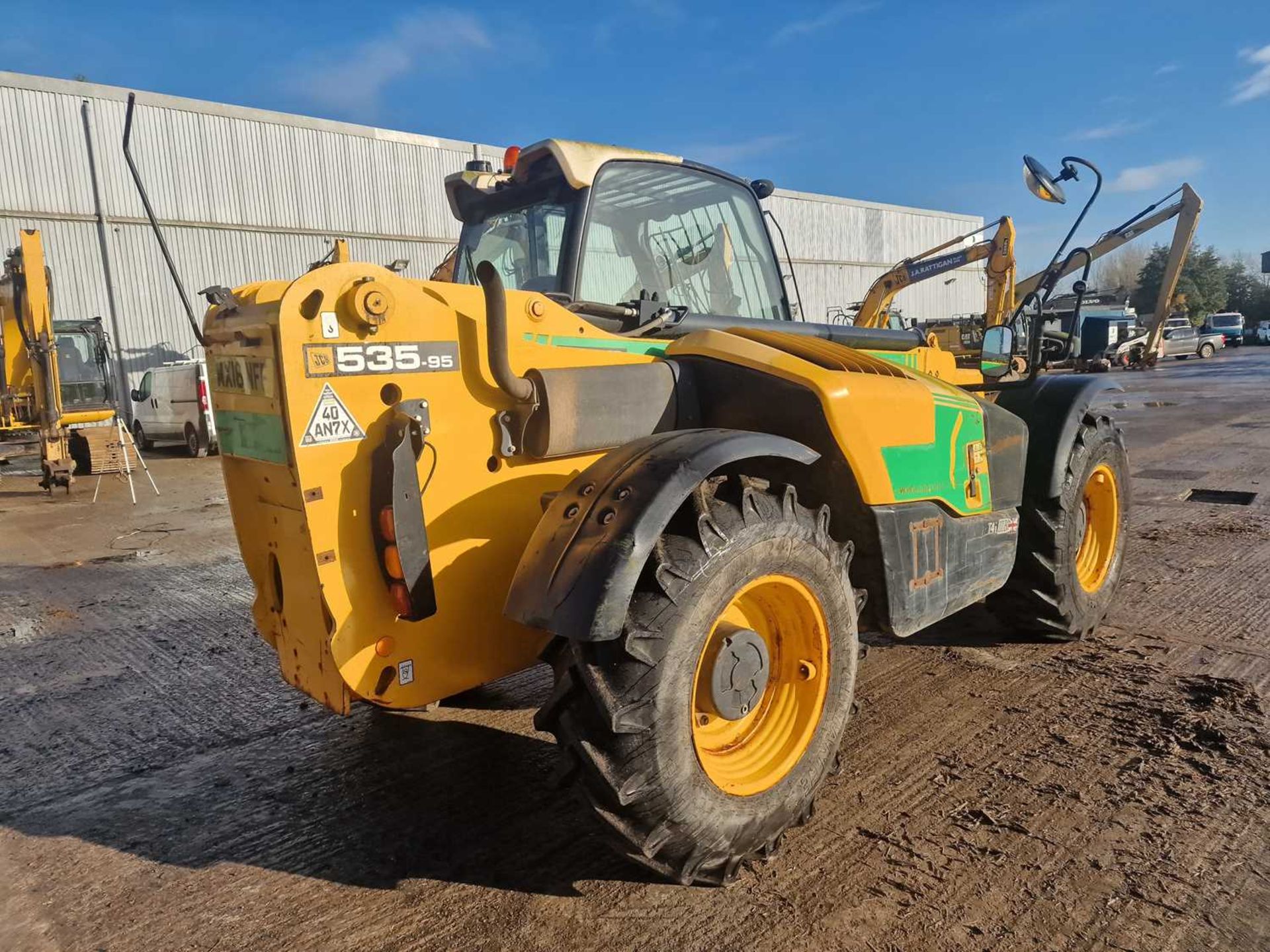 2016 JCB 535-95 Turbo Powershift Telehandler, Reverse Camera, WLI, Forks (EPA Compliant) - Image 53 of 72