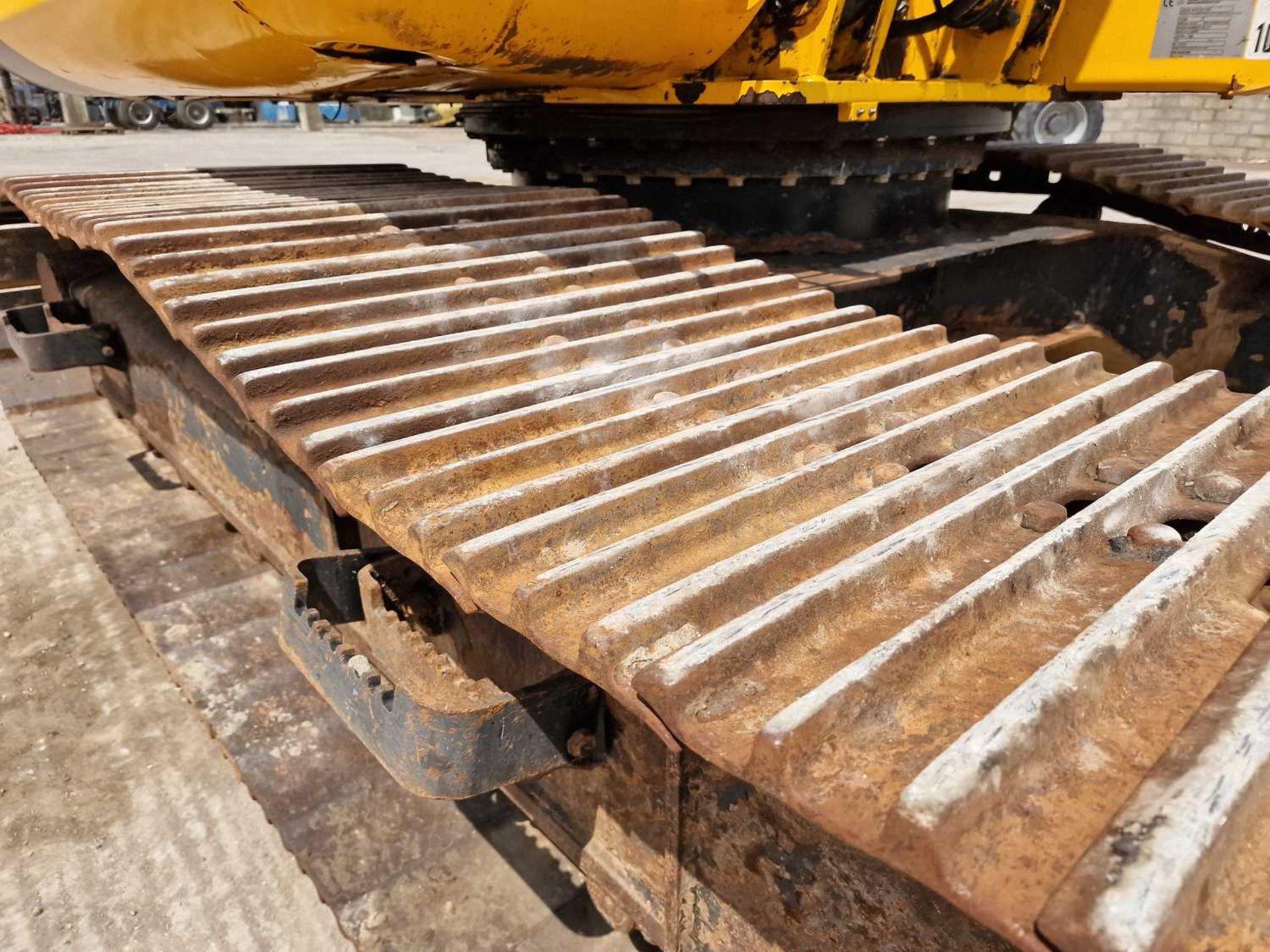 2014 JCB JS145LC 700mm Steel Tracks, CV, Hydraulic QH, Piped, Reverse Camera, A/C, 36" Bucket (EPA C - Image 15 of 117