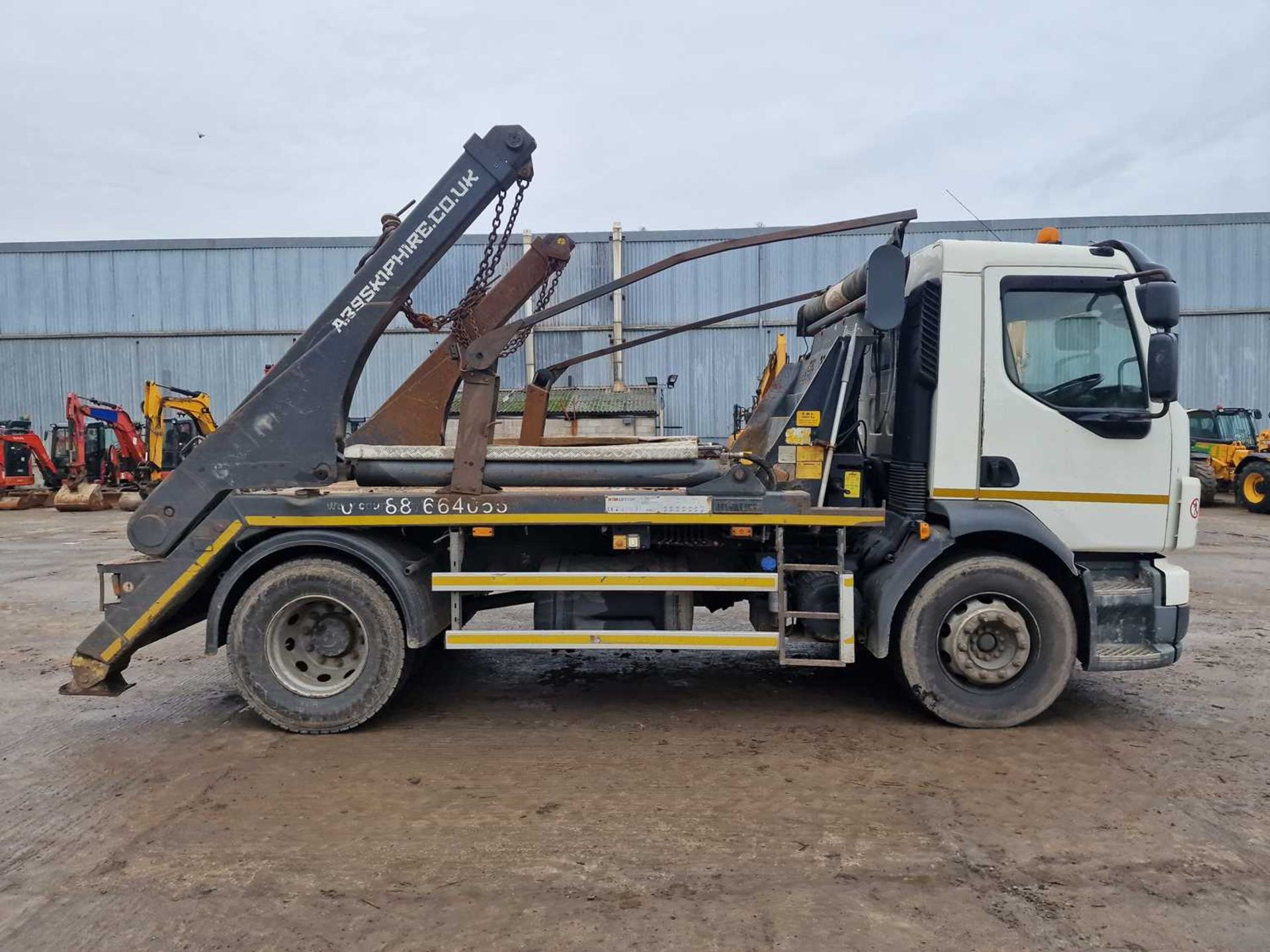 2012 Volvo FL 4x2 Skip Loader Lorry, Hyvalift Gear, Easy Sheet, WLI, Reverse Camera, Manual Gear Box - Image 7 of 46