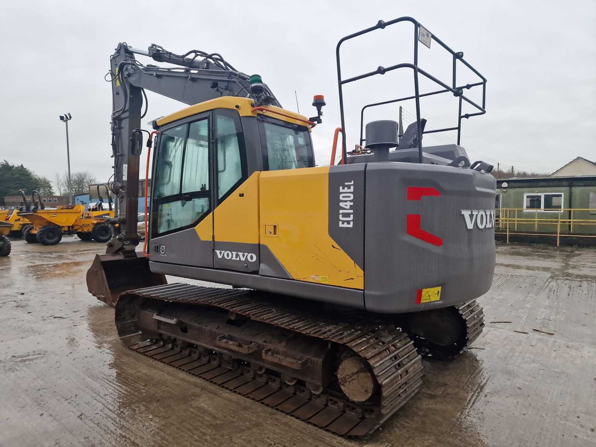 2018 Volvo EC140EL, 700mm Steel Tracks, CV, Hill Hydraulic QH, Piped, Reverse & Blind Spot Camera, A - Image 75 of 108