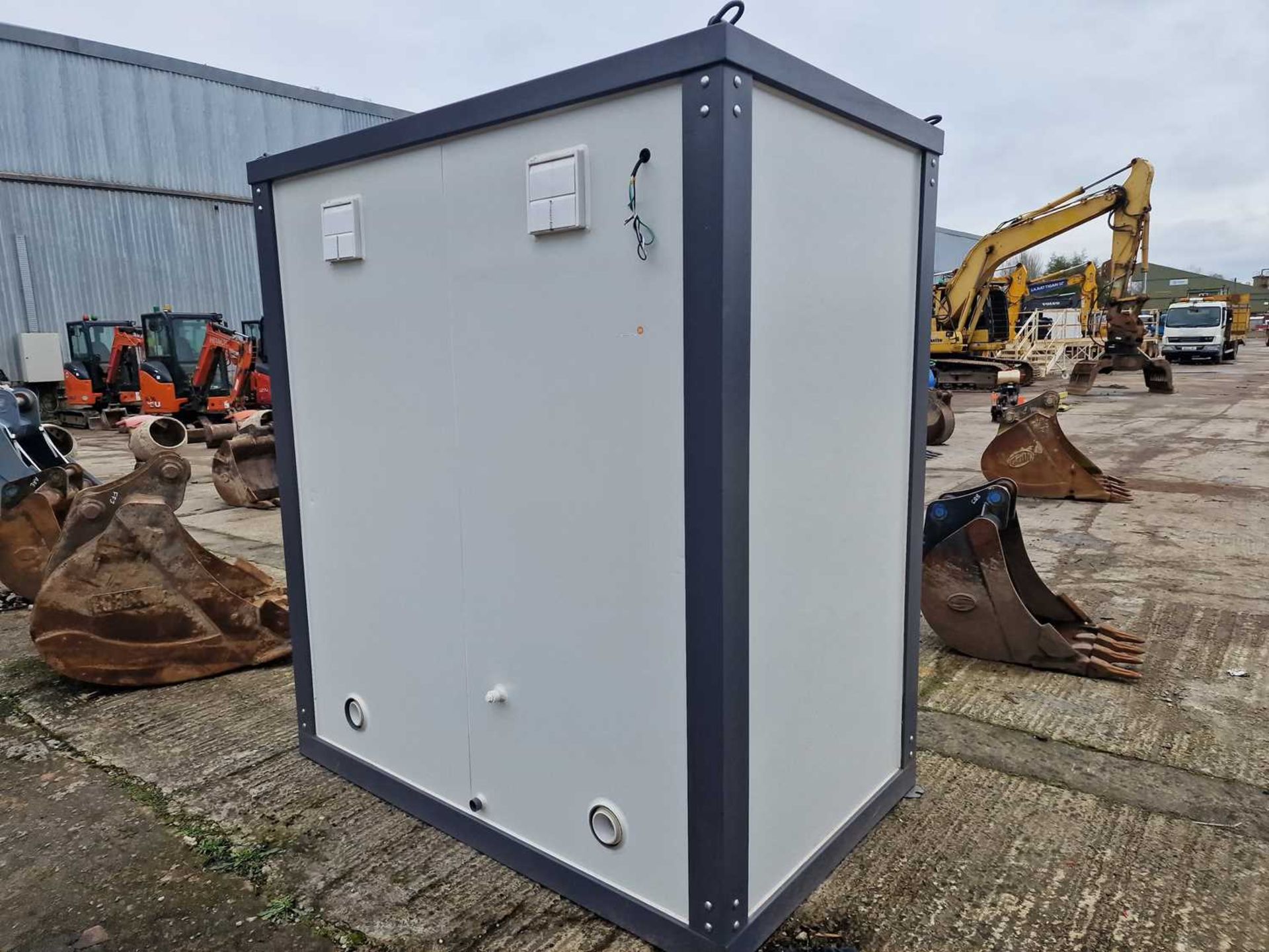 Unused Hardlife Double Toilet Block, with Sink, 240Volt (215cm x 130cm x 236cm) - Image 3 of 8