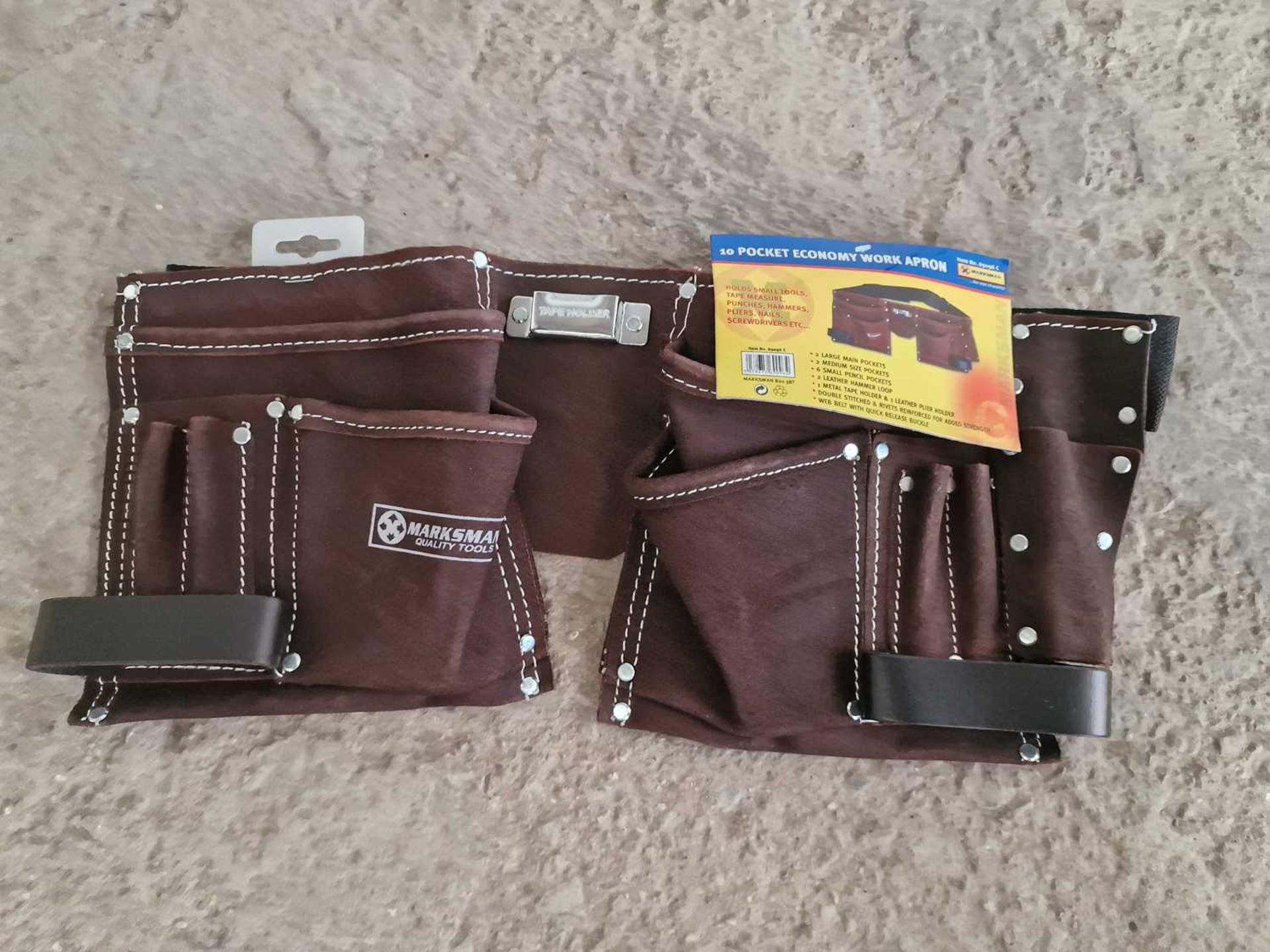Marksman 10 Pocket Leather Tool Belt - Image 2 of 4