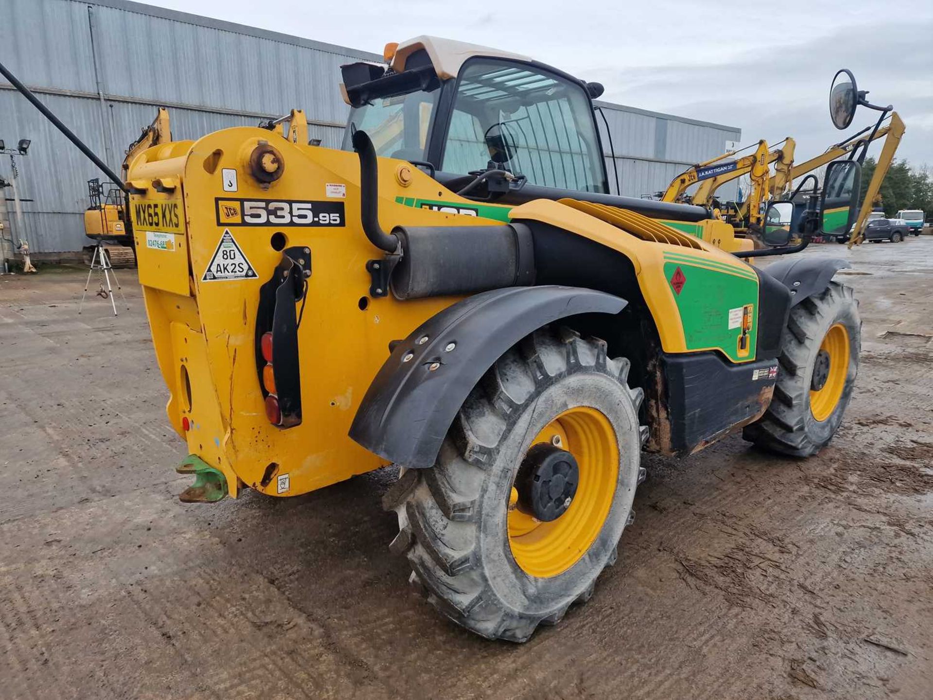 2014 JCB 535-95 Turbo Powershift Telehandler, Reverse Camera, WLI, Forks (EPA Compliant) - Image 5 of 46