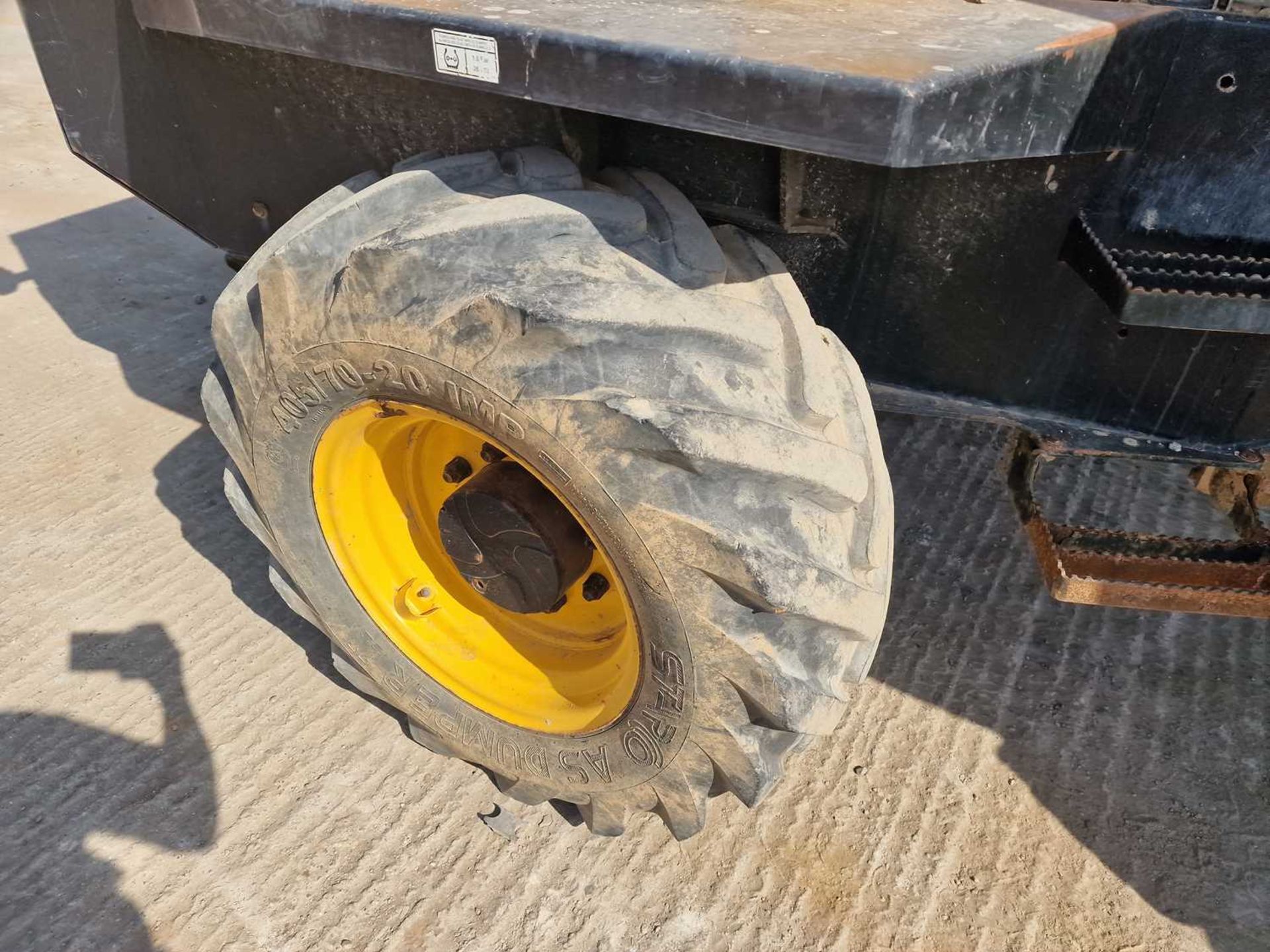 JCB 6TST 6 Ton Swivel Skip Dumper, Folding Roll Bar - Image 36 of 46