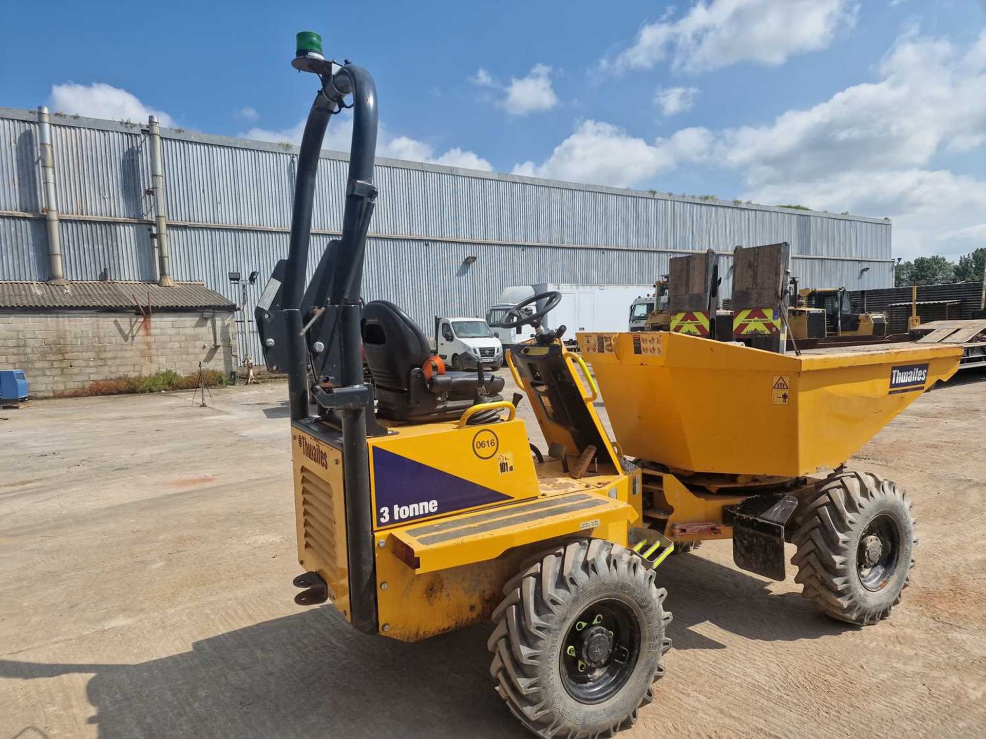 2019 Thwaites 3 Ton Swivel Skip Dumper, Folding Roll Bar - Image 28 of 48