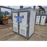 Unused Bastone Double Toilet Block, with Sink, 240Volt (215cm x 130cm x 236cm)