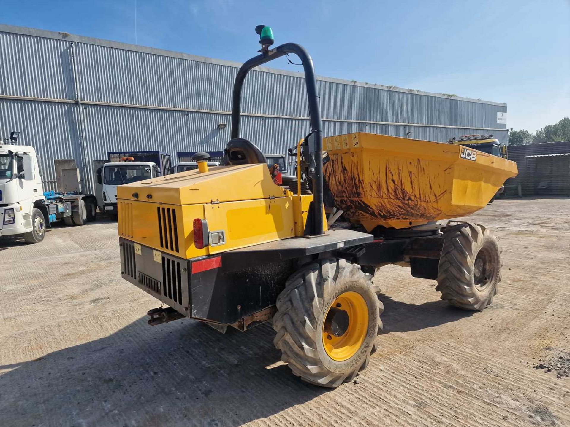 JCB 6TST 6 Ton Swivel Skip Dumper, Folding Roll Bar - Image 4 of 46