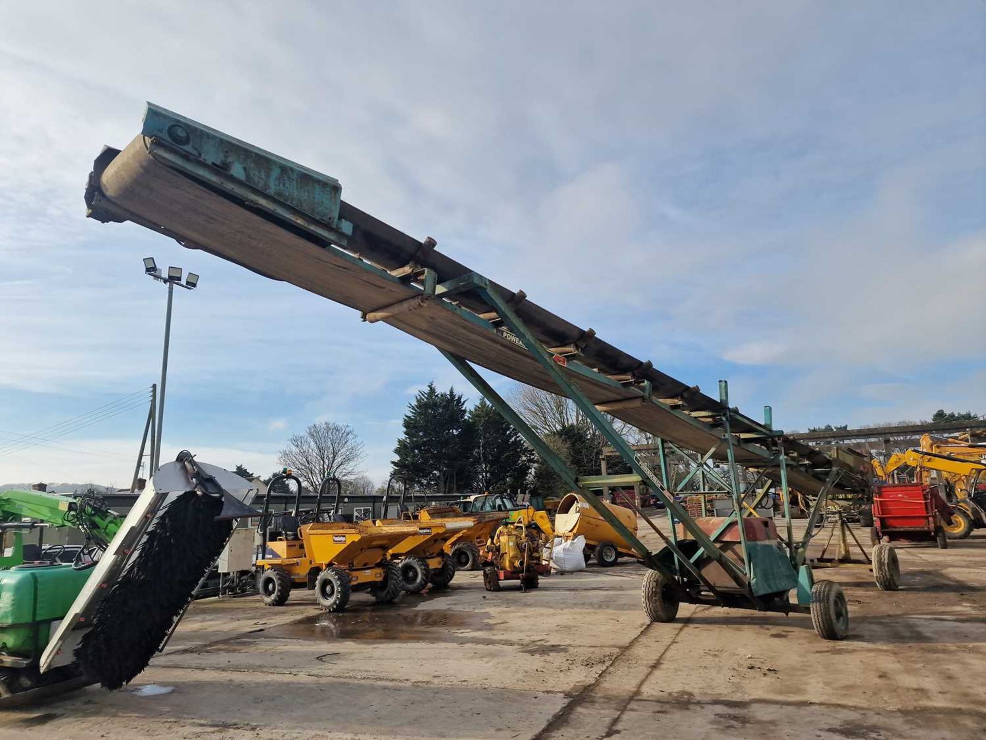 Powerscreen Twin Axle 50' Conveyor, Lombardini Power Pack - Image 3 of 12