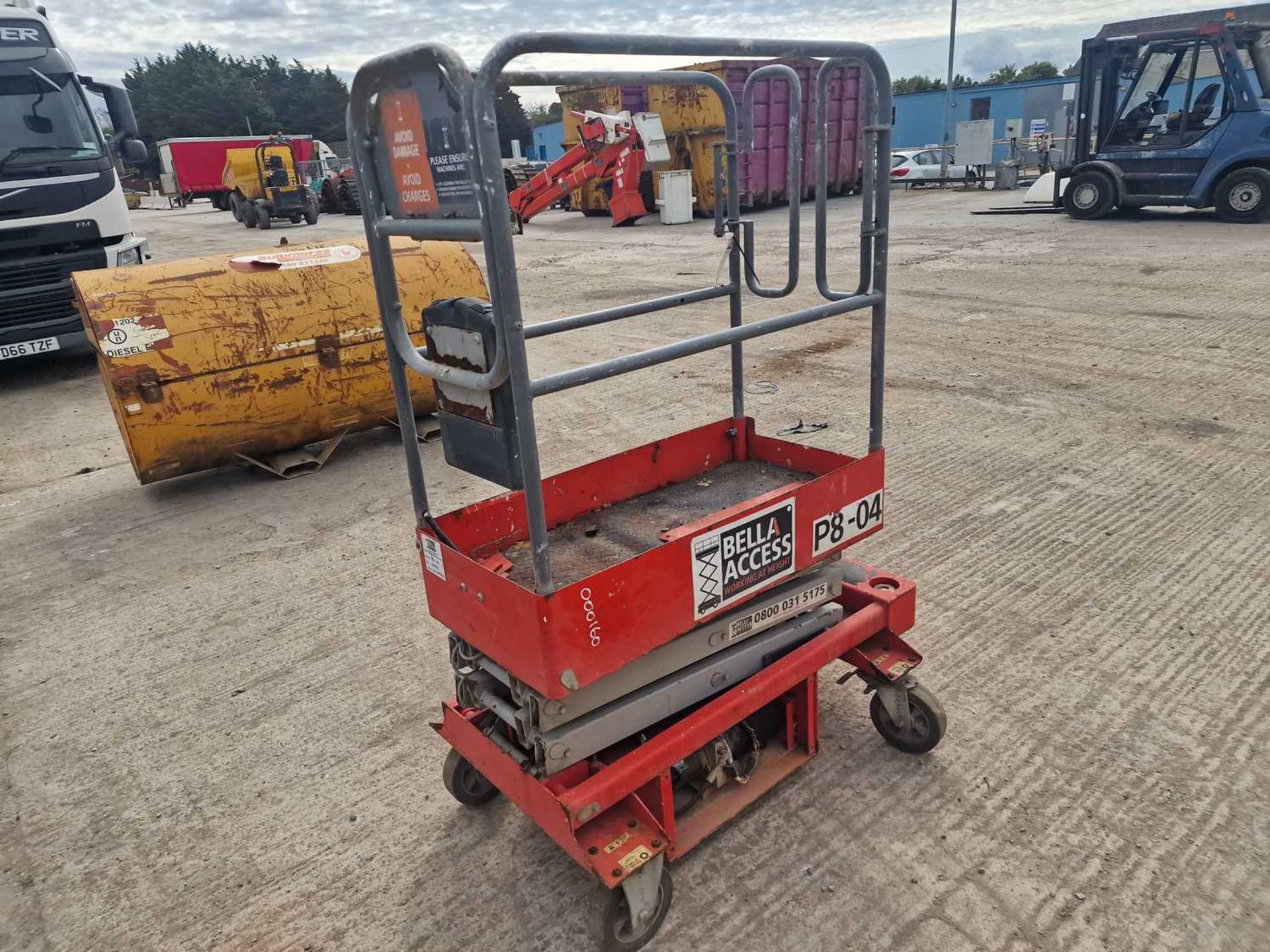 Pop Up Push 8 Wheeled Scissor Lift Access Platform - Image 3 of 9