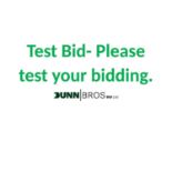 Test Lot Please test your bidding