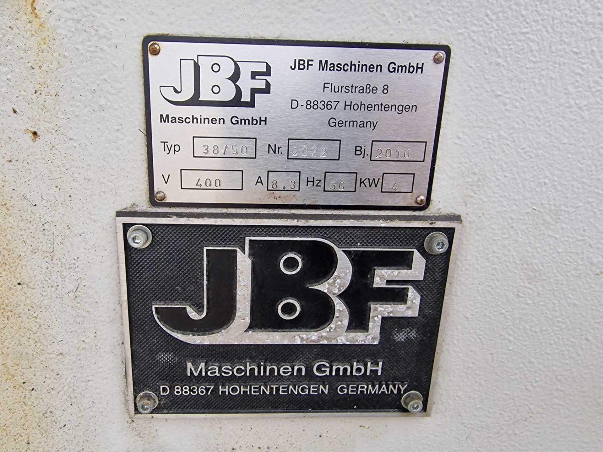 2010 JBF Maschinen 38/50 400Volt Shredder - Image 10 of 10