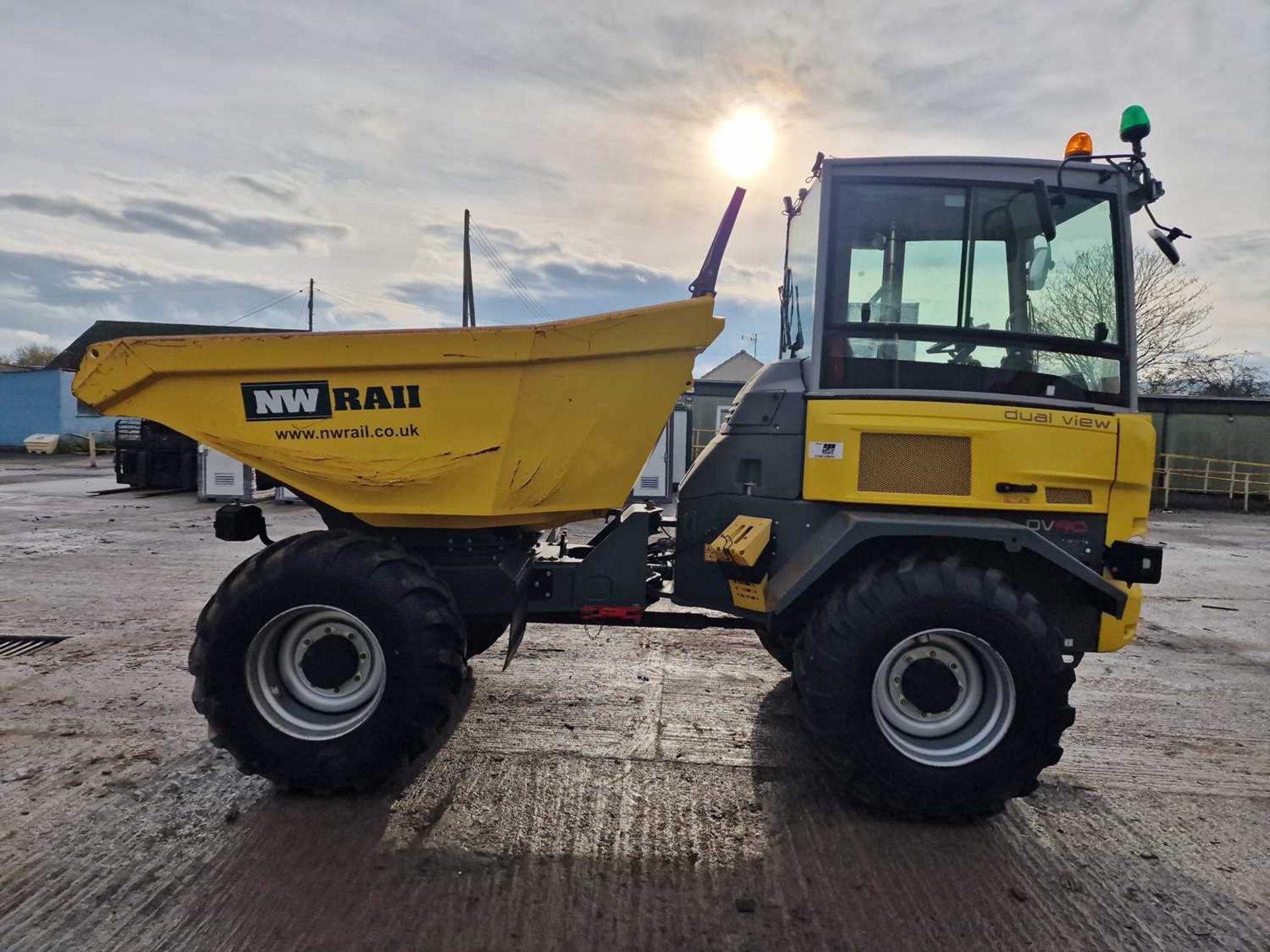 2020 Wacker Neuson DV90 9 Ton Duel View Swivel Skip Dumper, Rotating Operator Station, Reverse & For - Image 3 of 24