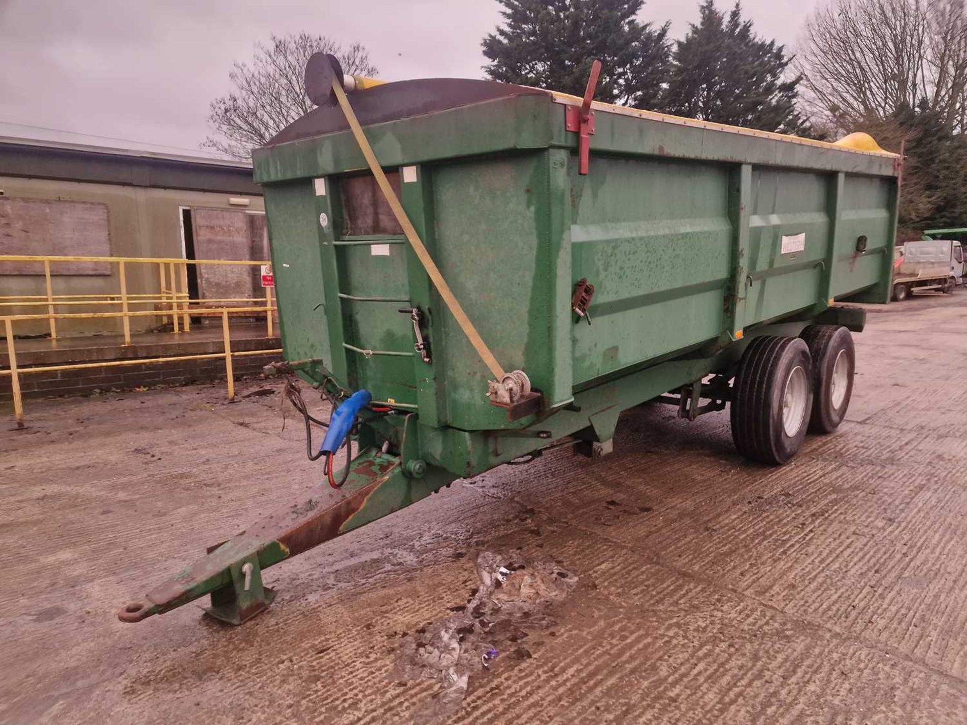 2000 Richard Western SF14 14 Ton Grain Tipping Trailer, Sprung Draw Bar, Roll Over Sheet