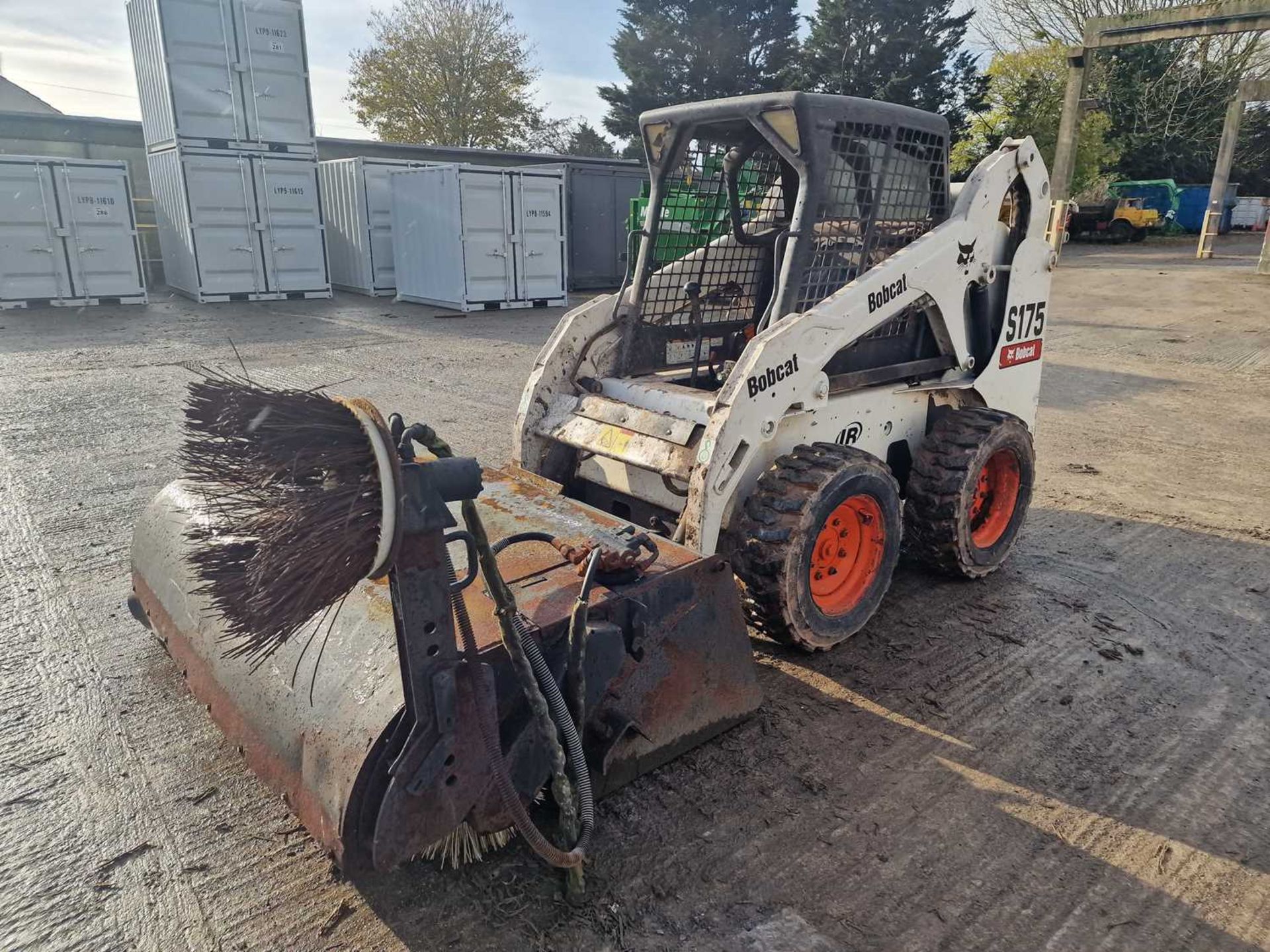 2008 Bobcat 175 Skidsteer Loader, Sweeper Collector (EPA Compliant)