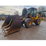 2017 JCB 437 Wheeled Loader, High Tip Bucket, High Lift Boom, QH, Reverse Camera, A/C