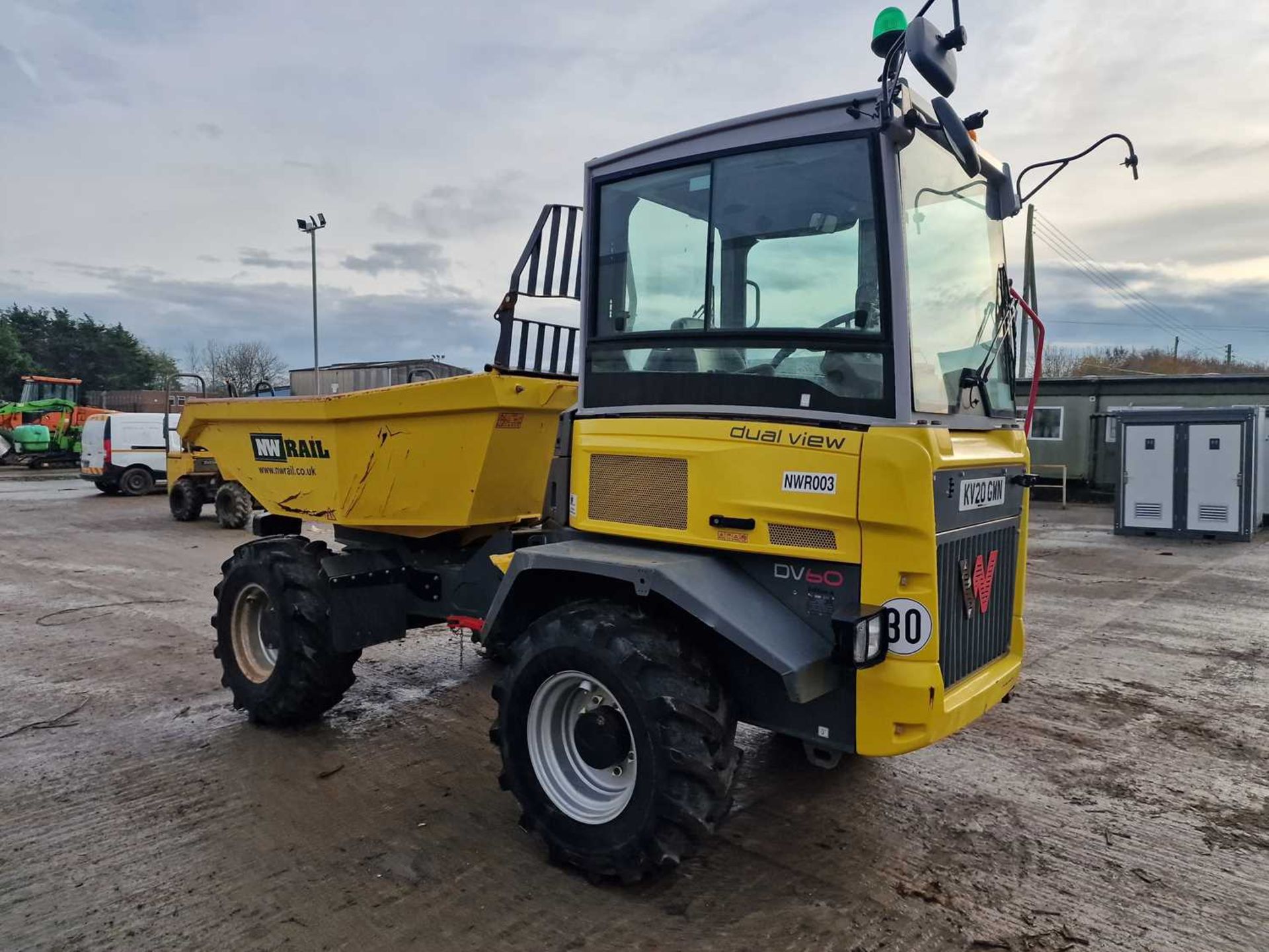 2020 Wacker Neuson DV60 6 Ton Duel View Swivel Skip Dumper, Rotating Operator Station, Reverse & For - Image 4 of 24